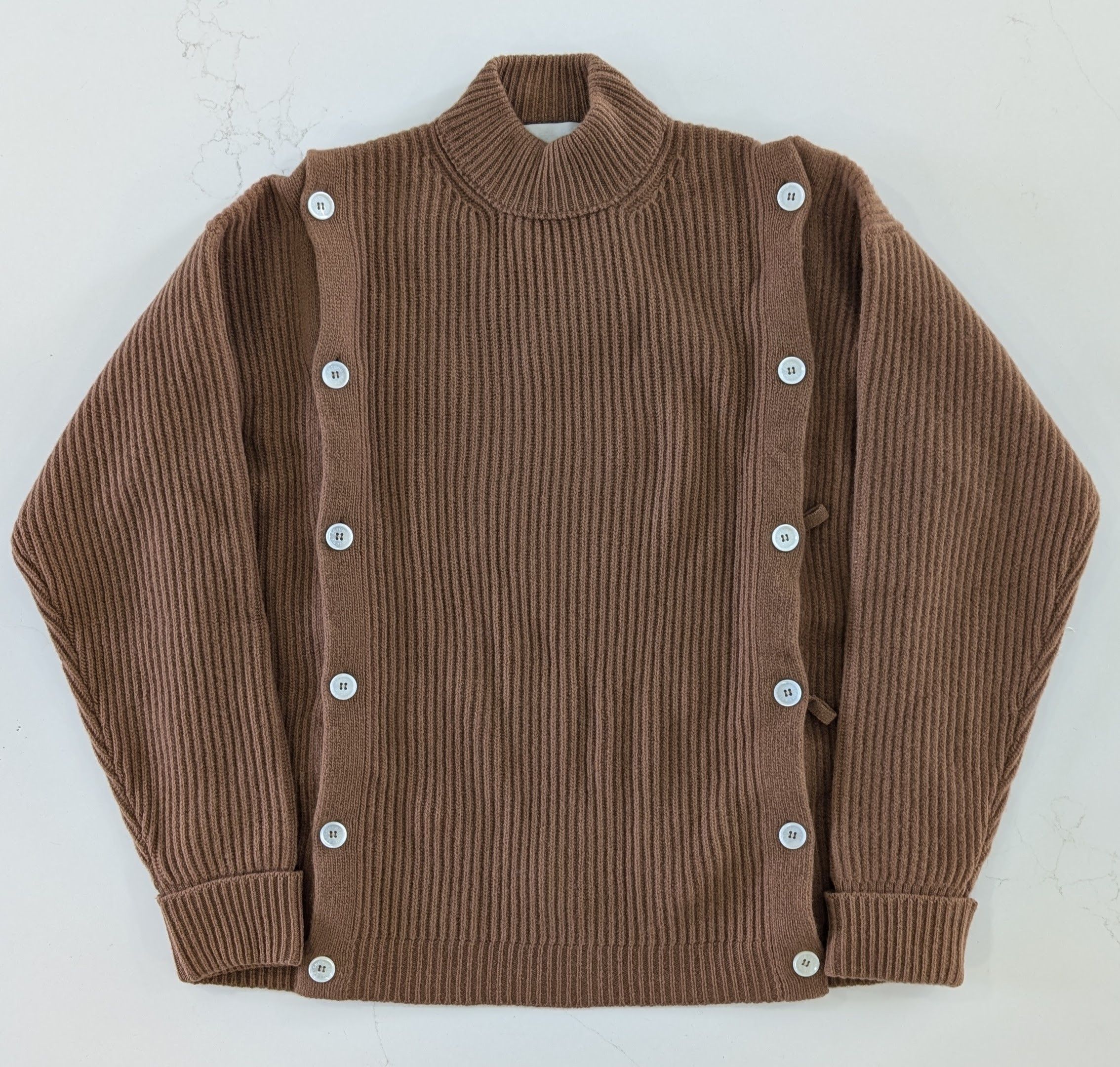 Other Setchu Wool Cashmere Button Cardigan Beige Brown Size 2 M Size US M / EU 48-50 / 2 - 1 Thumbnail