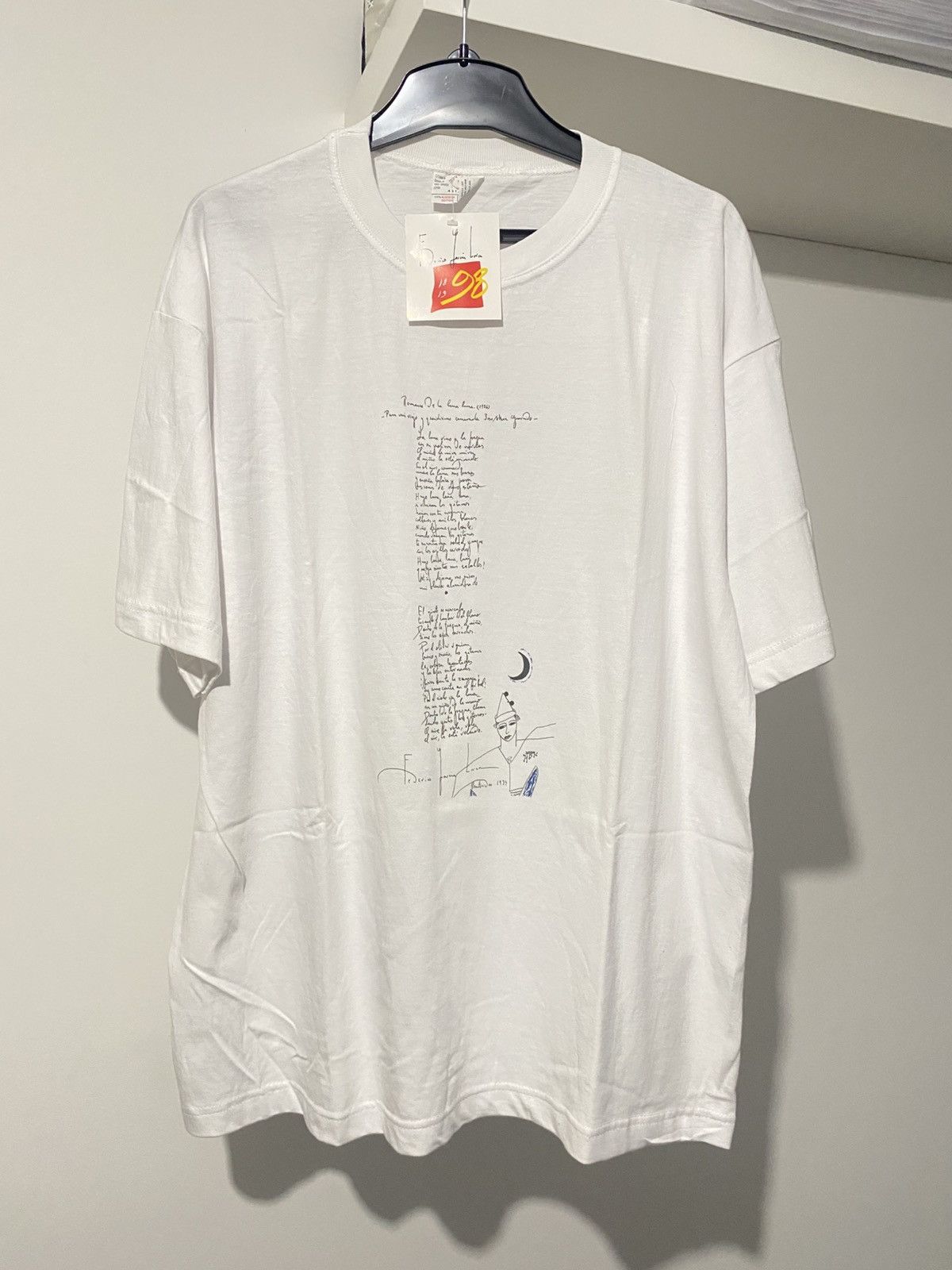 Vintage Federico Garcia Lorca Art Tee XL DS 90s Granada museum Size US XL / EU 56 / 4 - 1 Thumbnail