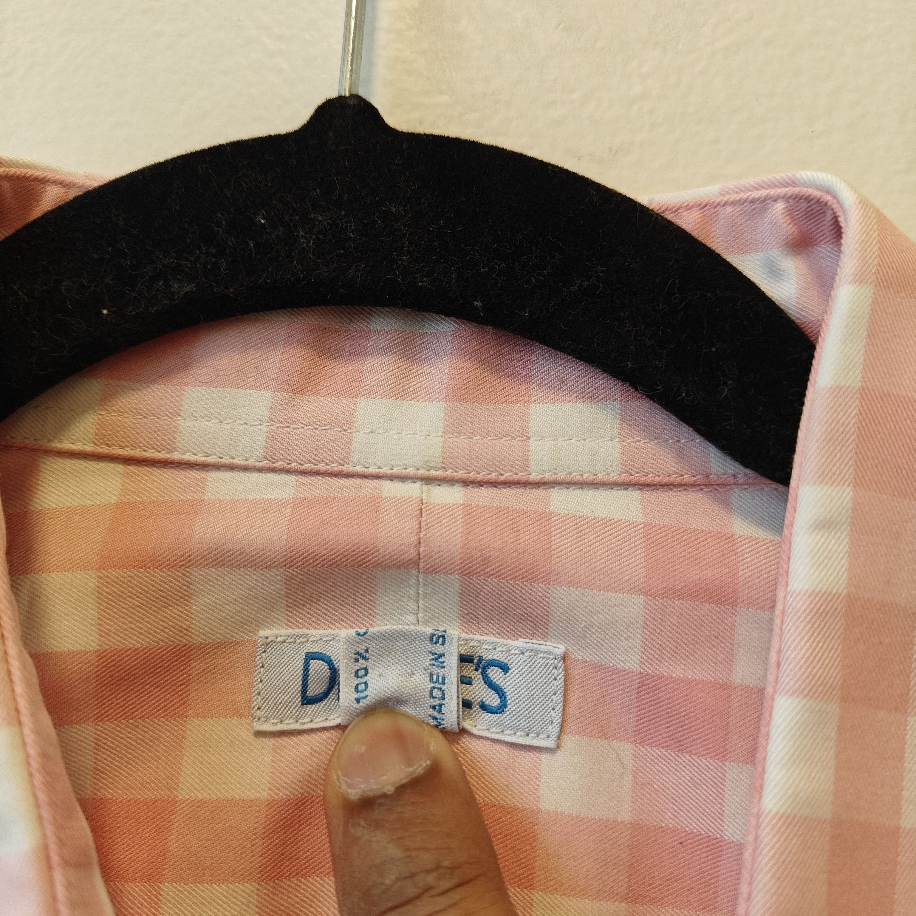 Drake's pink checkered dress shirt 16/41" drakes Size US M / EU 48-50 / 2 - 4 Thumbnail