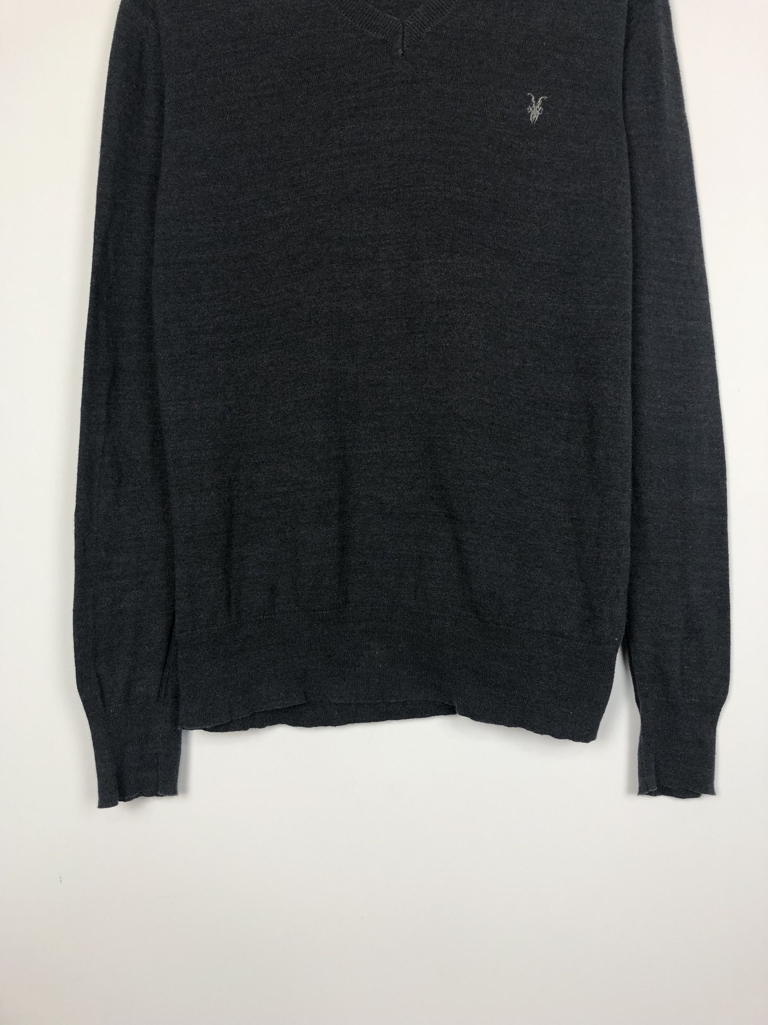 Allsaints Allsaints Fritz V-Neck Sweater Pullover Gray size S Size US S / EU 44-46 / 1 - 3 Thumbnail