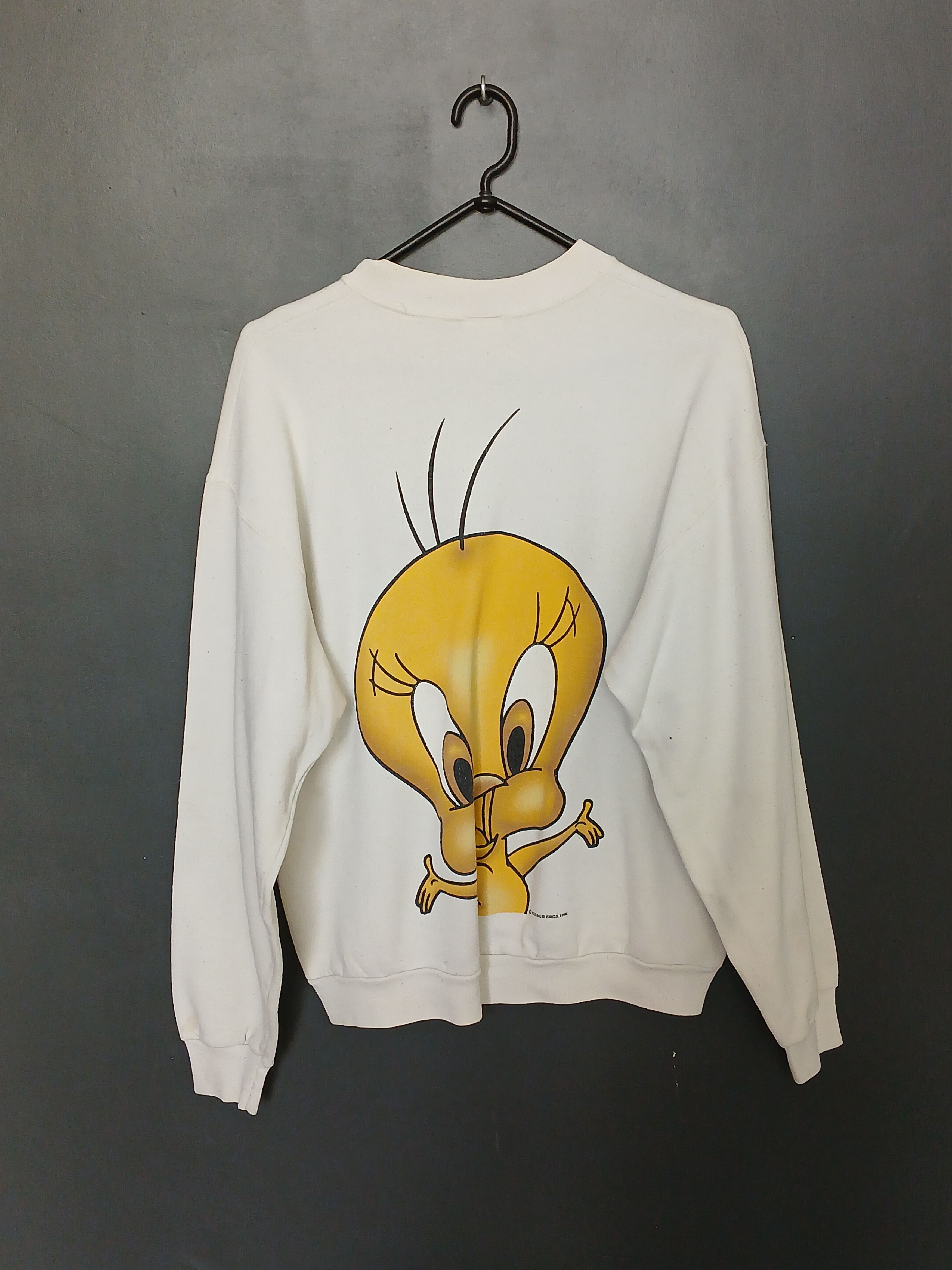 Cartoon Network × Vintage Vintage 1996 Looney Tunes Tweety Sweatshirt Size US L / EU 52-54 / 3 - 1 Thumbnail
