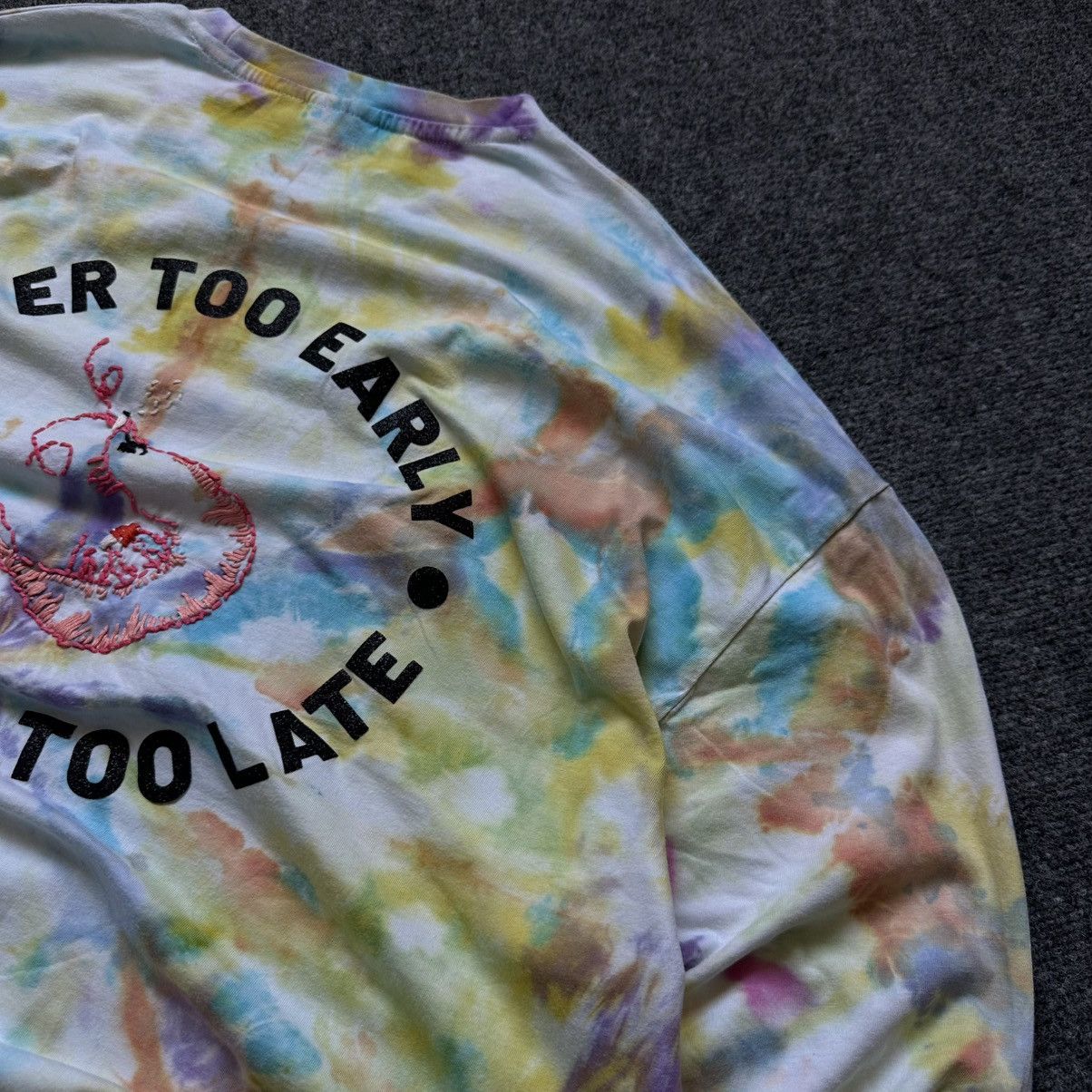 Asos VTG Tie dye Never Too Early Always too Late Long-sleeve Tee Size US M / EU 48-50 / 2 - 9 Thumbnail
