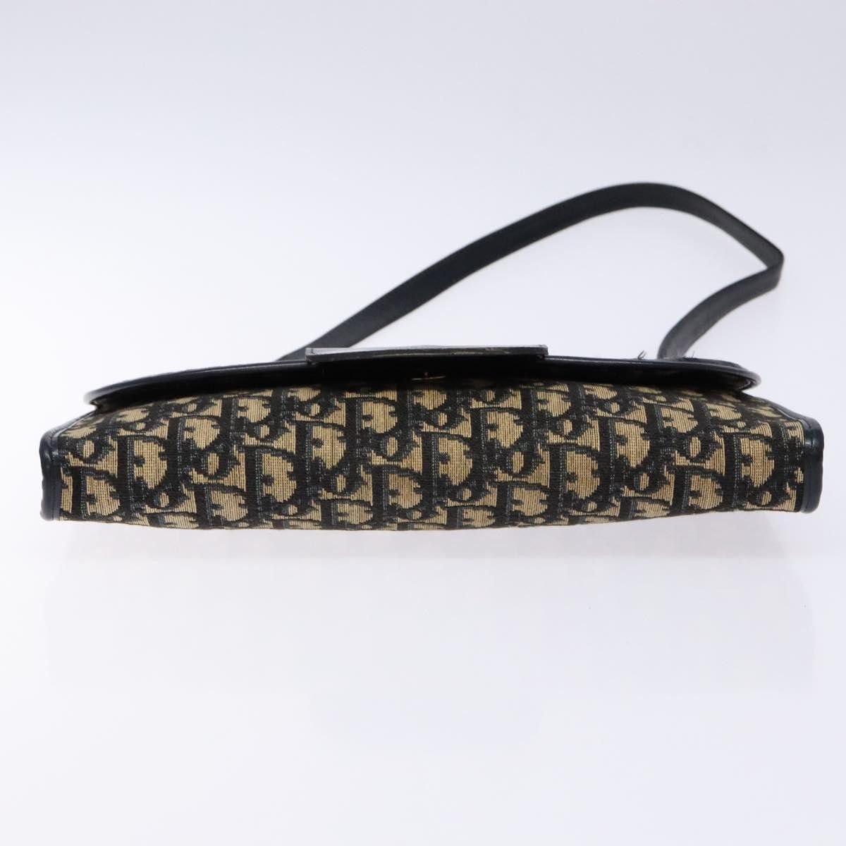 Dior DIOR Trotter Canvas Shoulder Bag Navy Gold Size ONE SIZE - 9 Thumbnail