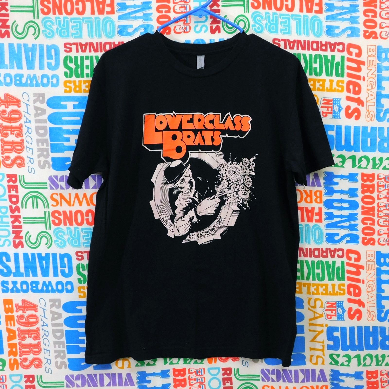 Next Level Apparel Lowerclass Brats Just Like Clockwork T Shirt Sz L Punk Rock Size US L / EU 52-54 / 3 - 1 Thumbnail