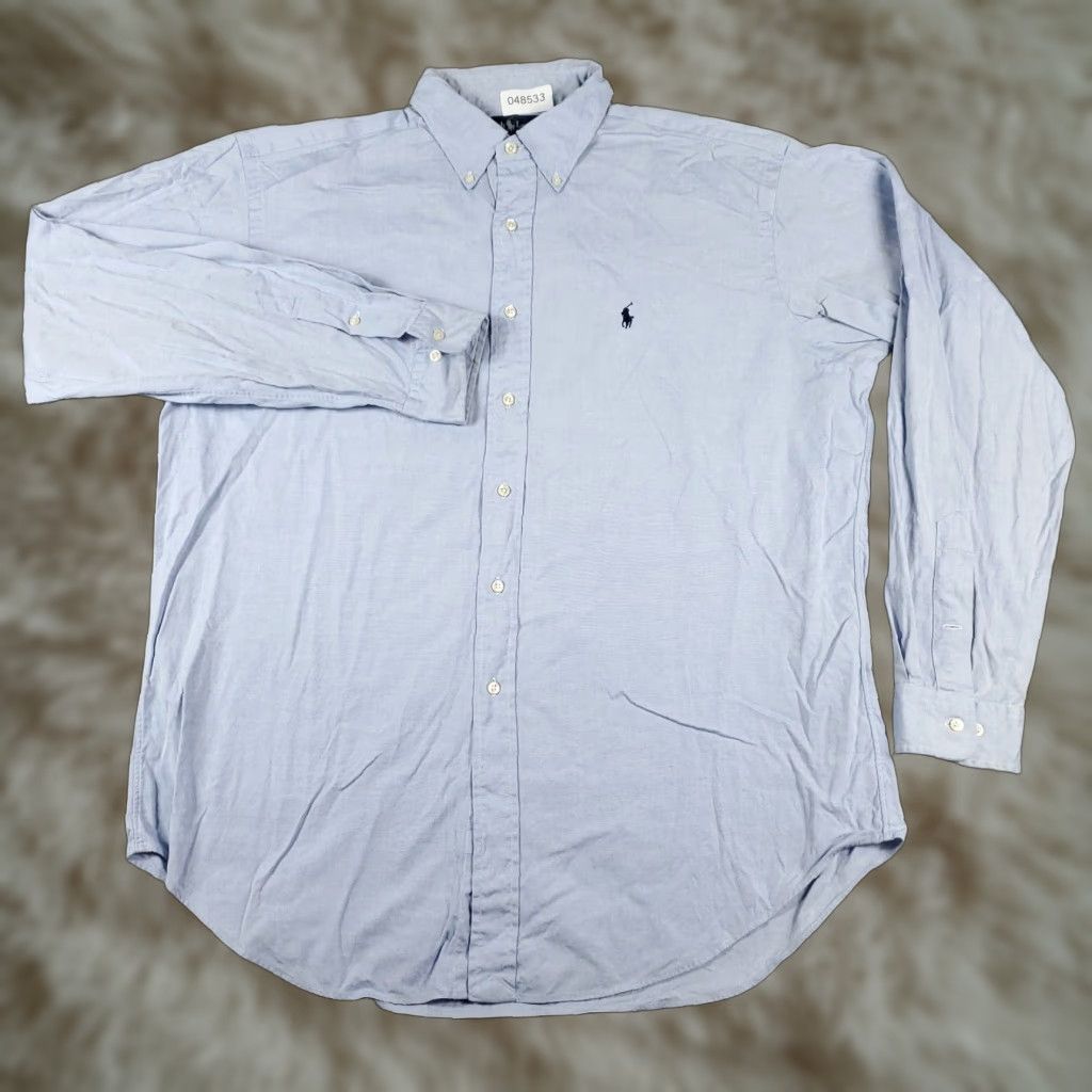Ralph Lauren Ralph Lauren Dress Shirt Mens 16.5 Blue Long Sleeve Button-Up Regular Fit Non-Iron Size 42R - 1 Thumbnail
