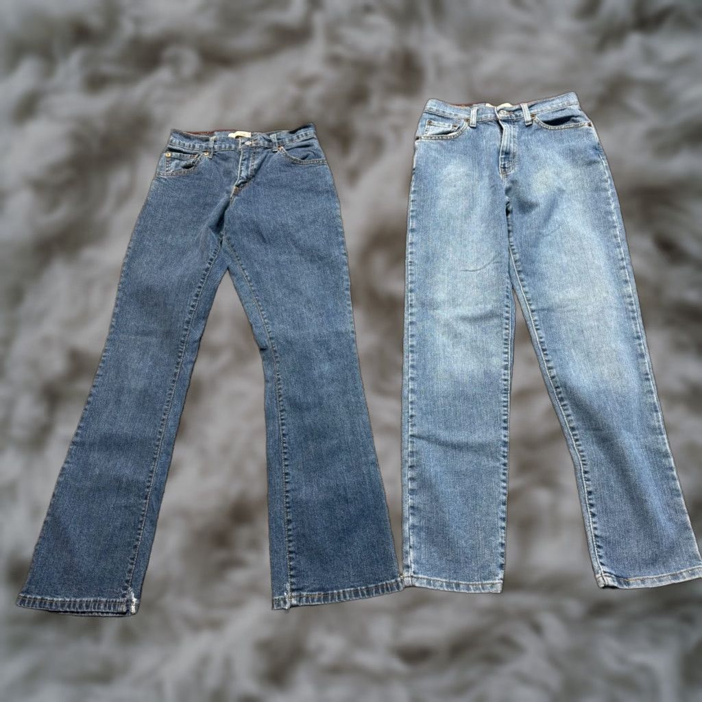 Levi's VINTAGE Levi's 550 & 512 Women's Jeans Size 4 Blue Denim Bootcut Slim Lot OF 2 Size 27" / US 4 / IT 40 - 1 Thumbnail