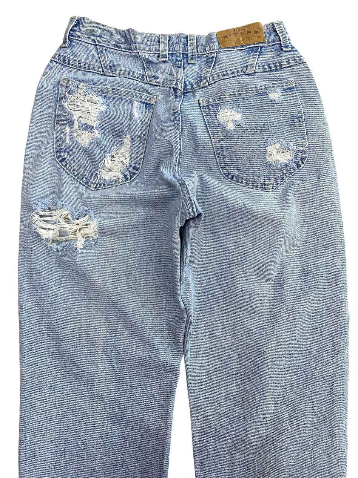 Other Denim Riders Acid Blue Wash Style Distressed Jeans Size US 28 / EU 44 - 4 Thumbnail