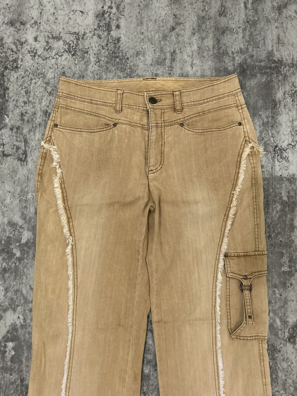 Hysteric Glamour × Japanese Brand × Vintage Vintage Clermont Cargo Spiral Flare Pants Size US 30 / EU 46 - 5 Thumbnail