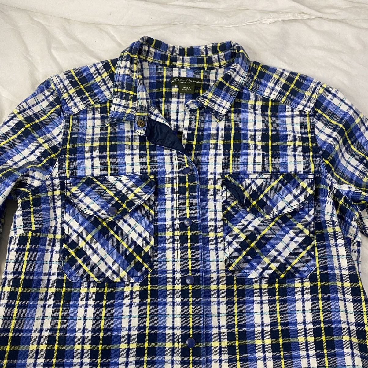 Eddie Bauer Eddie Bauer Dress Shirt Mens Plaid Sz XL Blue Yellow *FLAW Size US XL / EU 56 / 4 - 3 Thumbnail