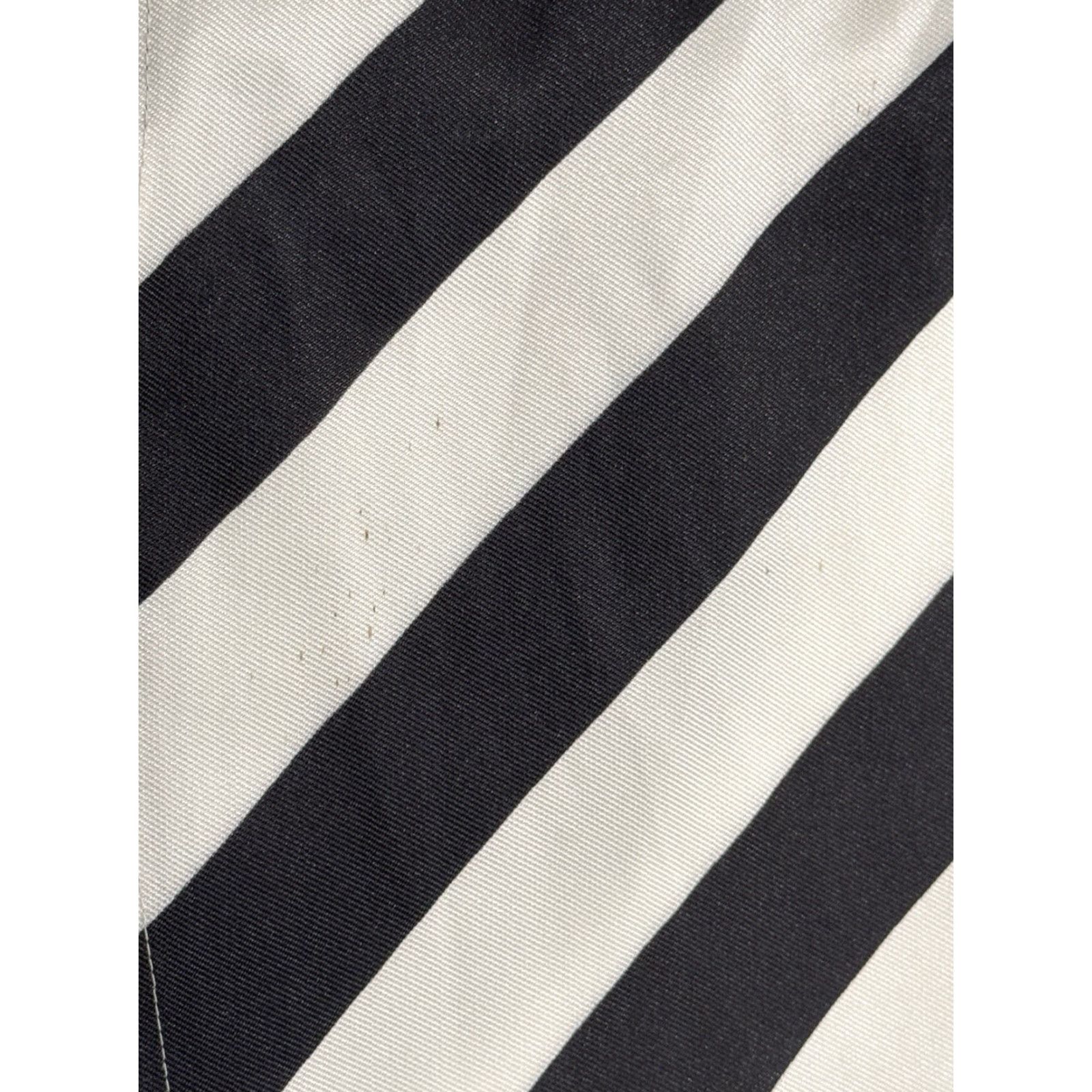 Mac Duggal VINTAGE Mac Duggal Party Cocktail Sleeveless Mini Dress Womens 2 Black White Chevron Size S / US 4 / IT 40 - 5 Thumbnail