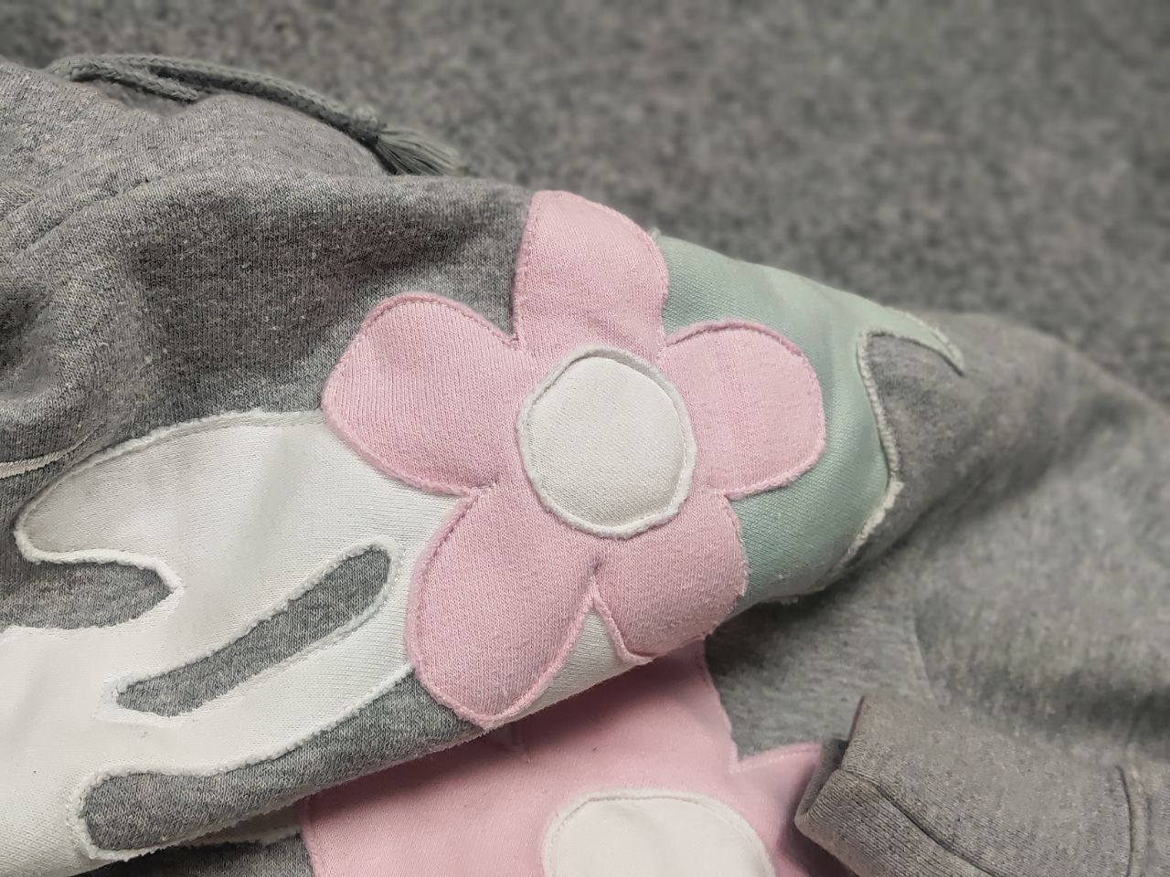 Nike Vintage Nike Skeleton Embroidered Logo Grey Oversized Hoodie Size M / US 6-8 / IT 42-44 - 14 Thumbnail