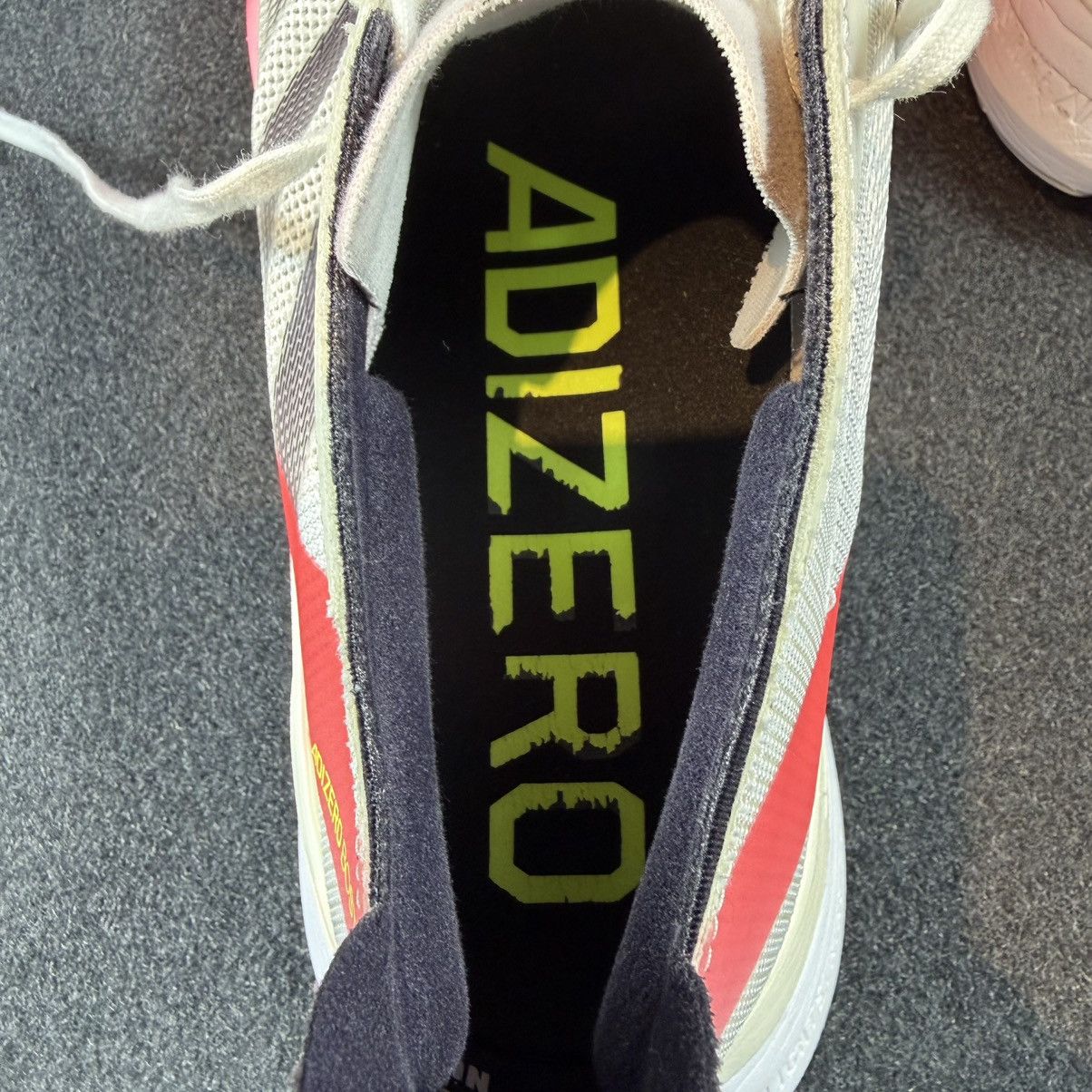 Adidas RARE SAMPLE Adidas Adizero Boston 12 (White/Red) Size US 9 / EU 42 - 7 Thumbnail