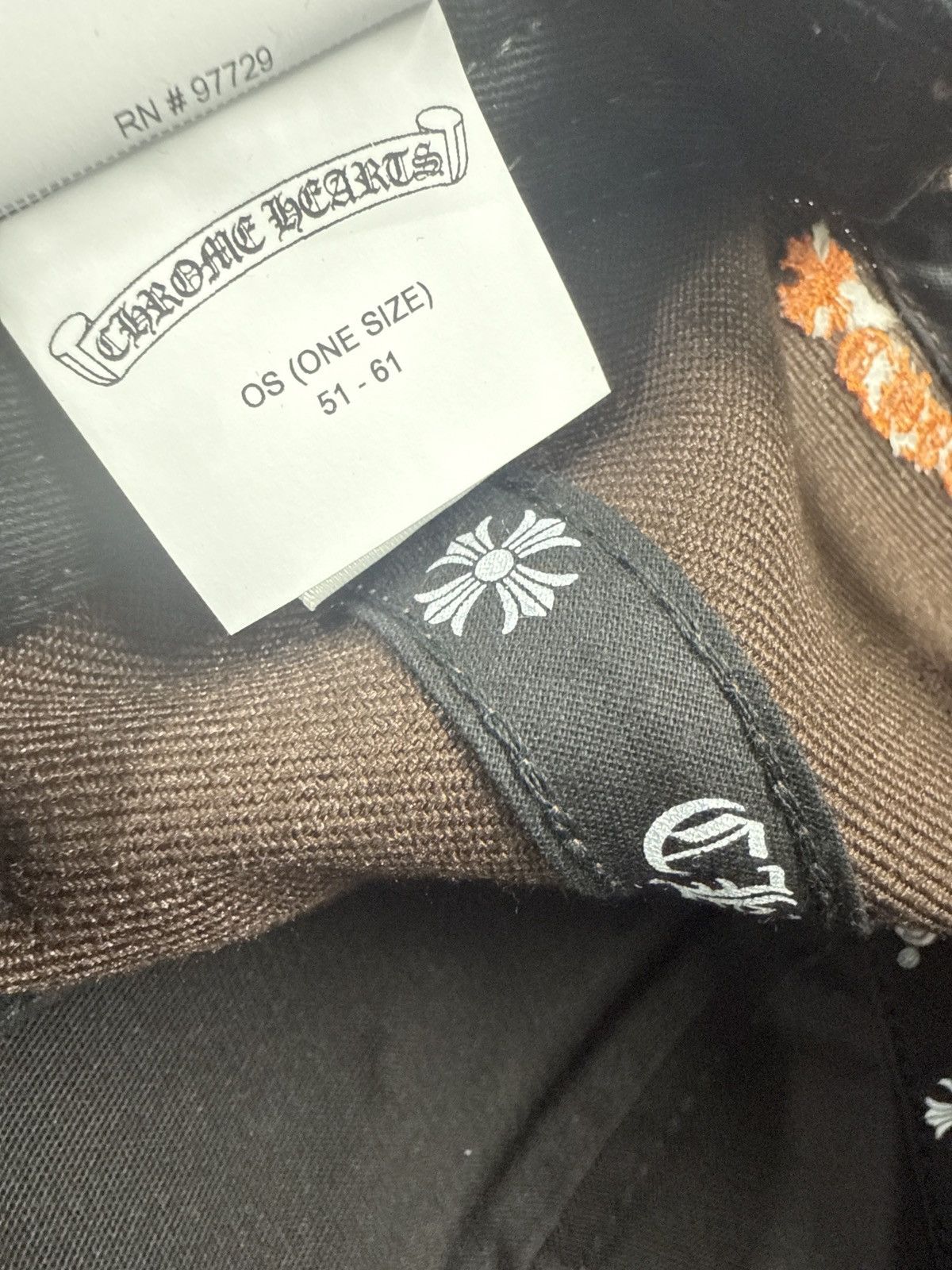 Chrome Hearts CHROME HEARTS LETTER HAT BROWN ORANGE Size ONE SIZE - 6 Thumbnail