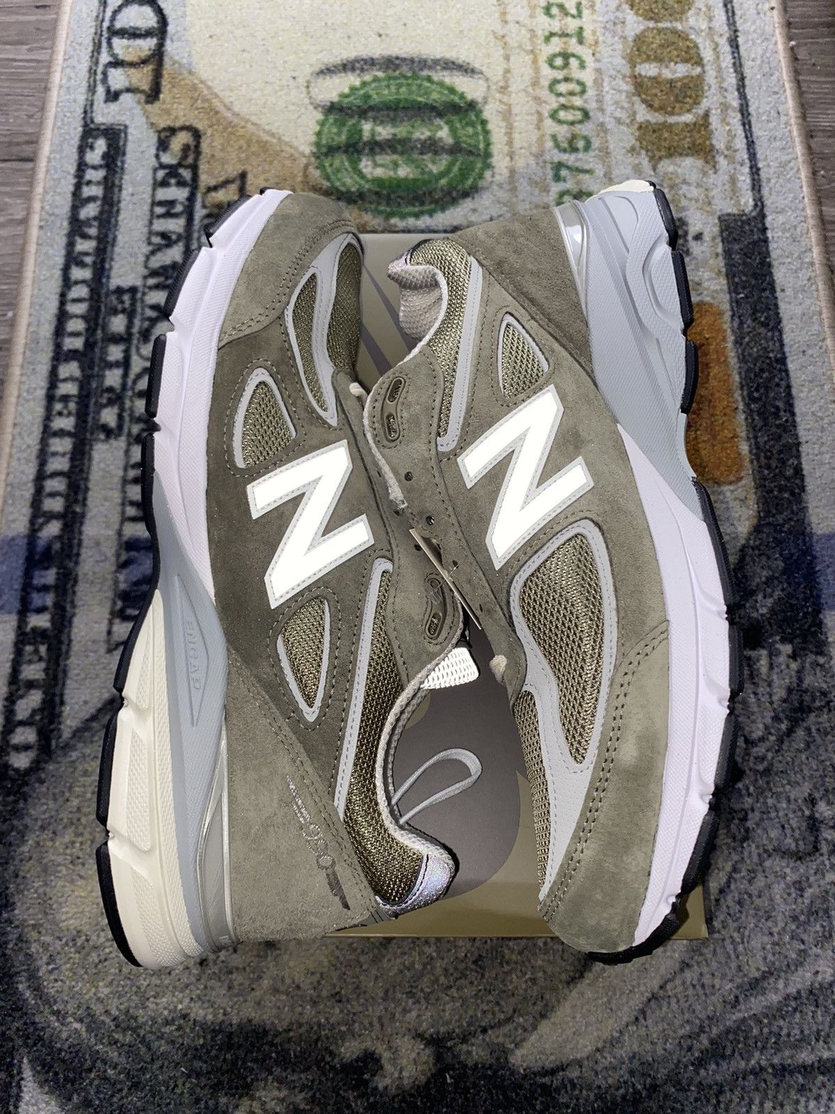 Aime Leon Dore × New Balance New Balance 990v4 MiUSA Aime Leon Dore True Camo ALD Size US 12 / EU 45 - 3 Thumbnail