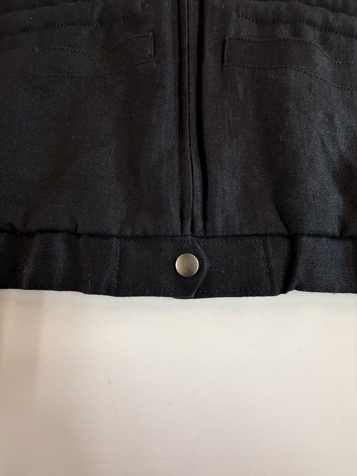 Japanese Brand Hiro Sawatari Linen Moto Bomber Jacket — Made in Japan Size US L / EU 52-54 / 3 - 14 Thumbnail