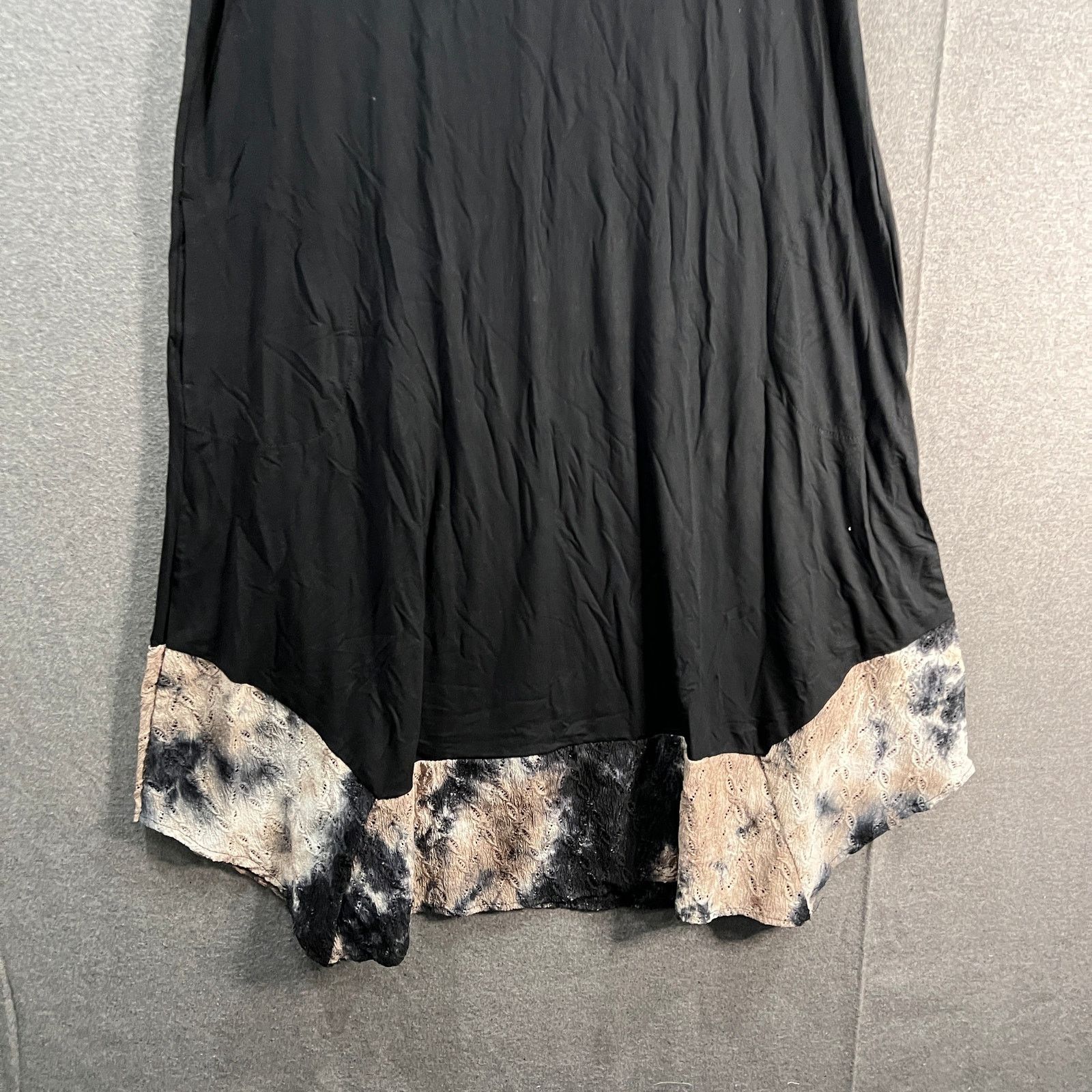 Other LOGO by Lori Goldstein Petite Rayon Dress with Tie-Dye Hem Size S / US 4 / IT 40 - 5 Thumbnail