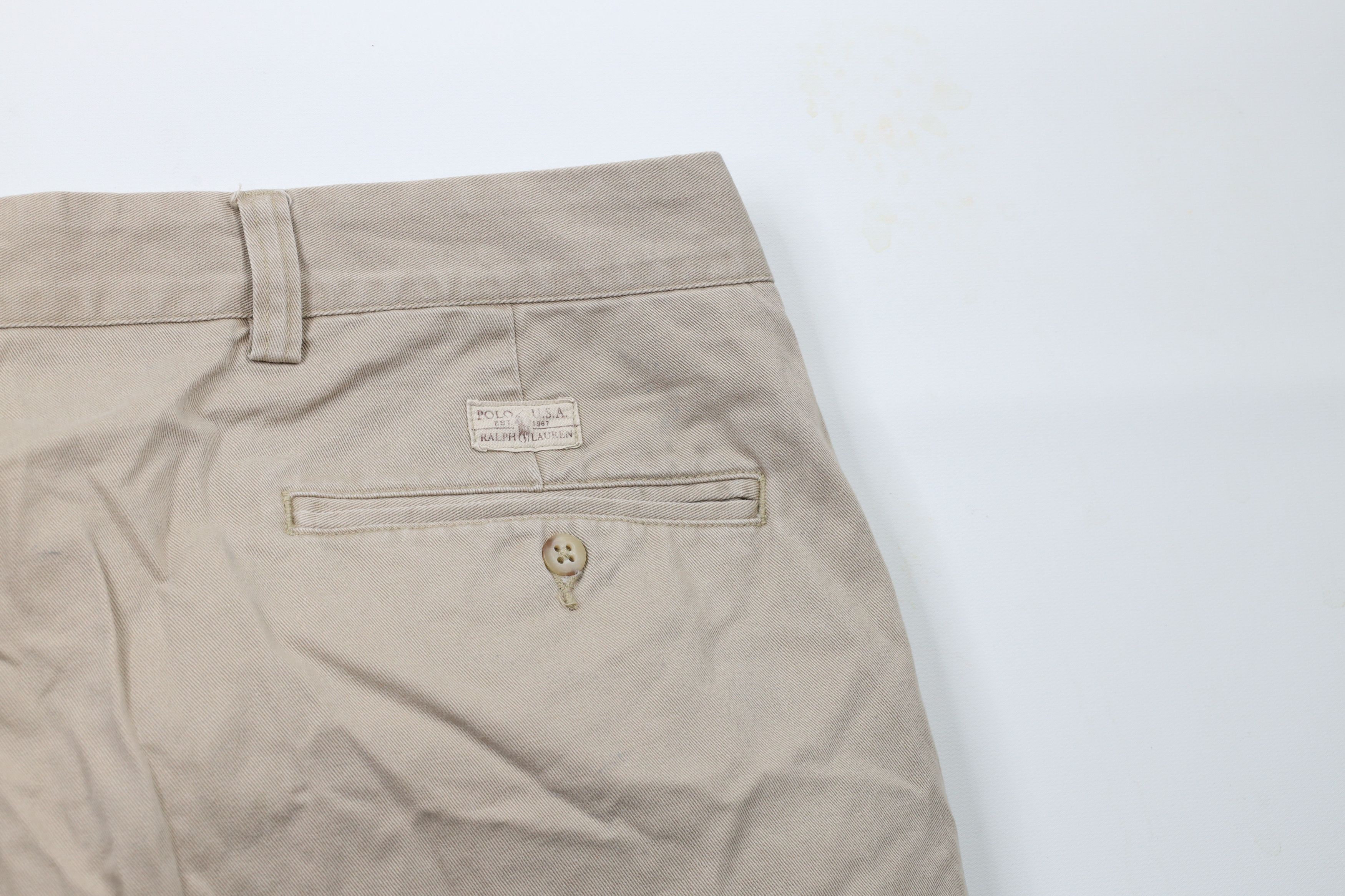 Ralph Lauren × Vintage Vintage 90s Ralph Lauren Above Knee Chino Shorts Cotton Size US 44 / EU 60 - 11 Thumbnail