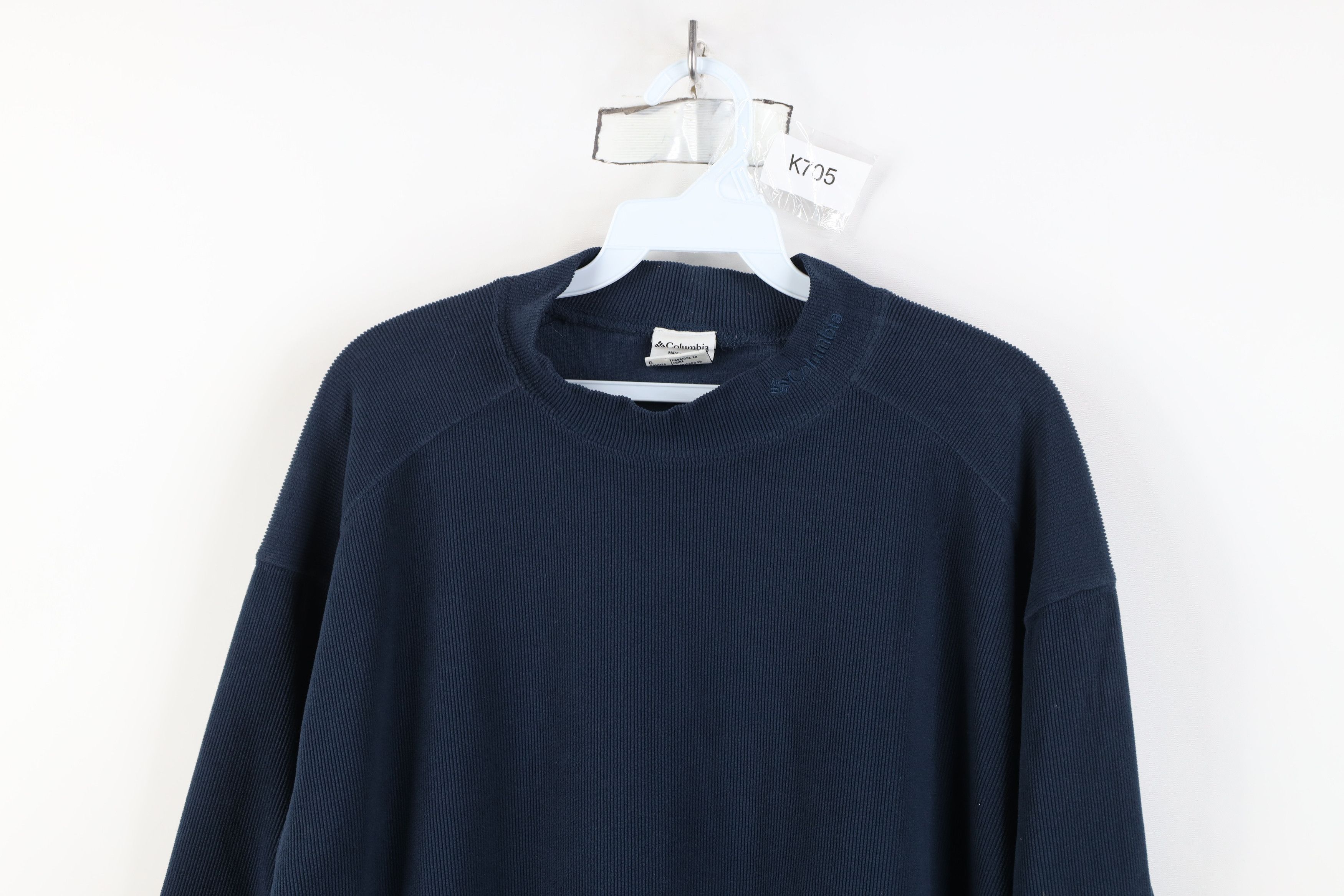Columbia Vintage Columbia Spell Out Ribbed Fleece Mock Neck Sweater Size US L / EU 52-54 / 3 - 2 Thumbnail