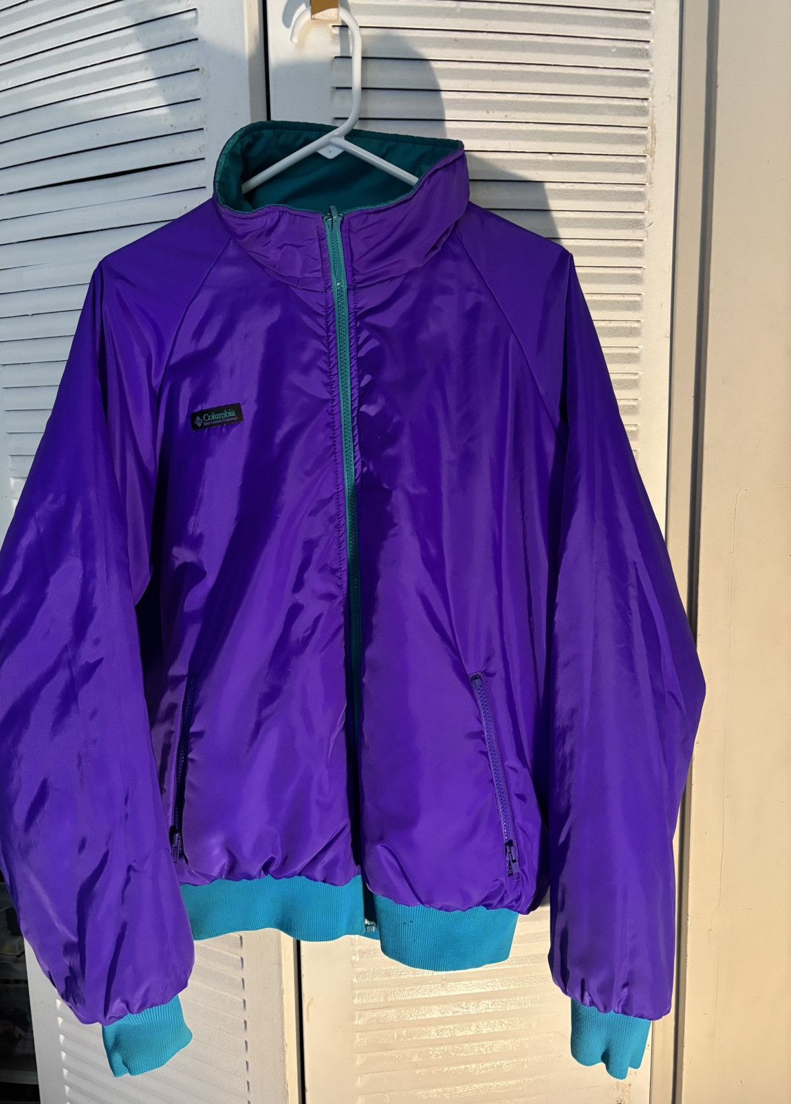 Columbia 90’s Reversible Colombia Ski Windbreaker Size US L / EU 52-54 / 3 - 1 Thumbnail