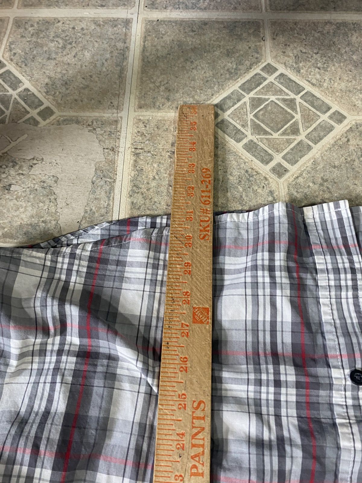 Other Vintage y2k flannel plaid short sleeve button shirt red Size US XL / EU 56 / 4 - 5 Thumbnail