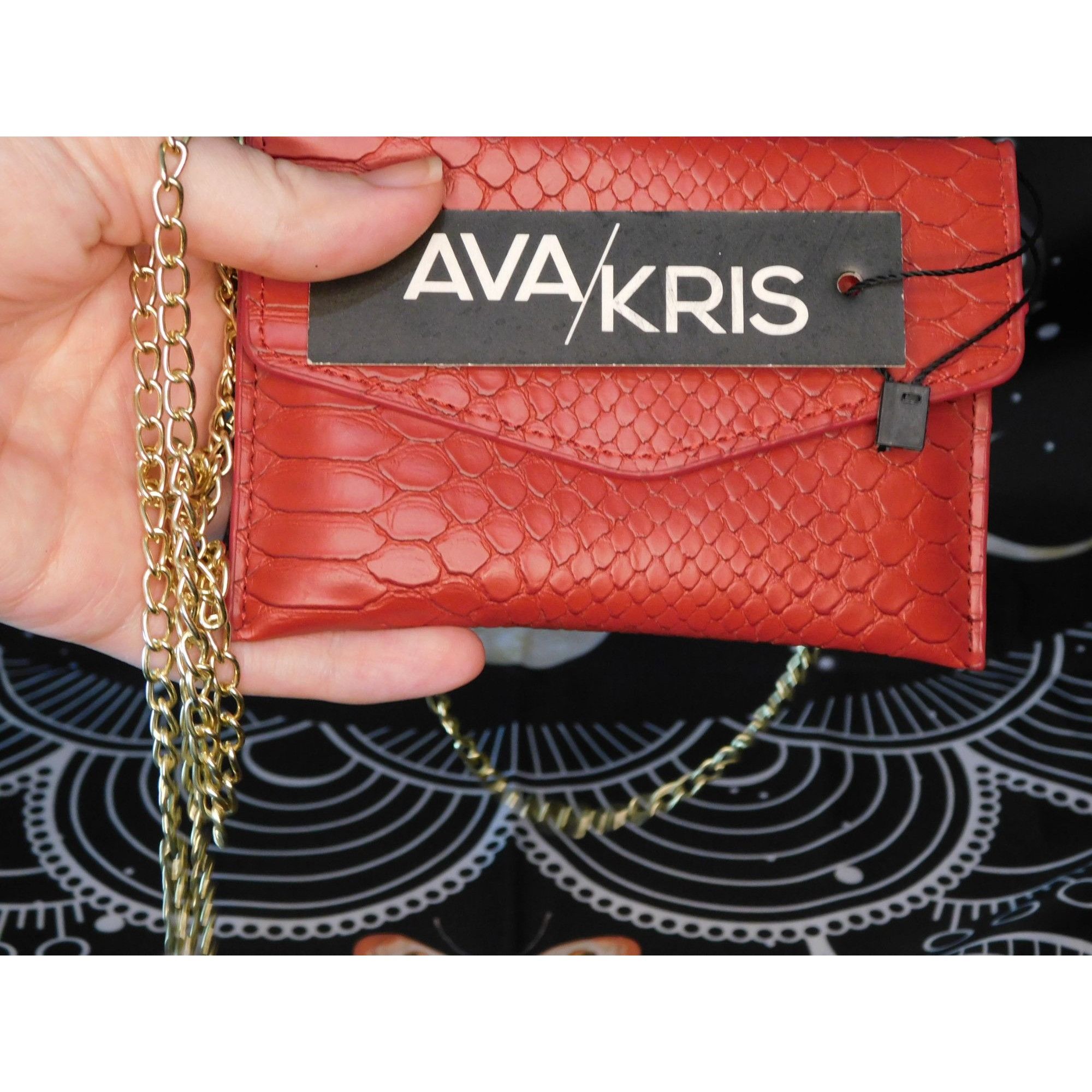 Other Ava/Kris Tiny Red Faux Snake Skin Crossbody Bag NWT Size ONE SIZE - 2 Thumbnail