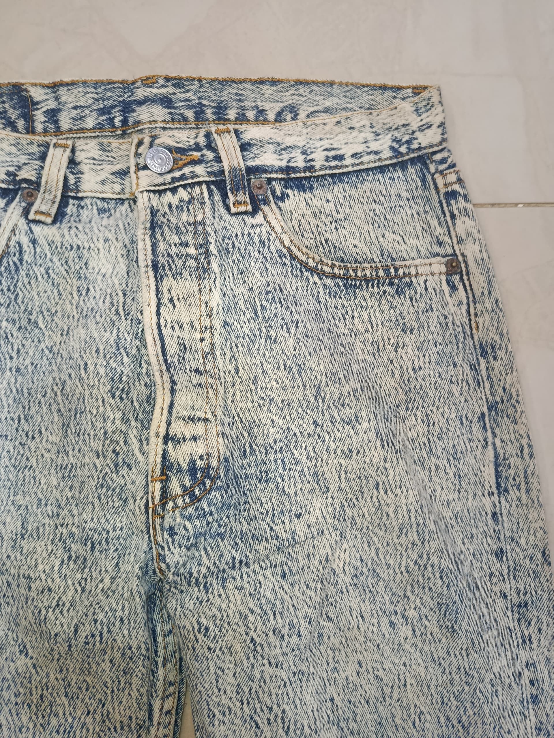 Levi's DISTRESSED LEVIS ACID WASH #522 DENIM Size US 30 / EU 46 - 4 Thumbnail
