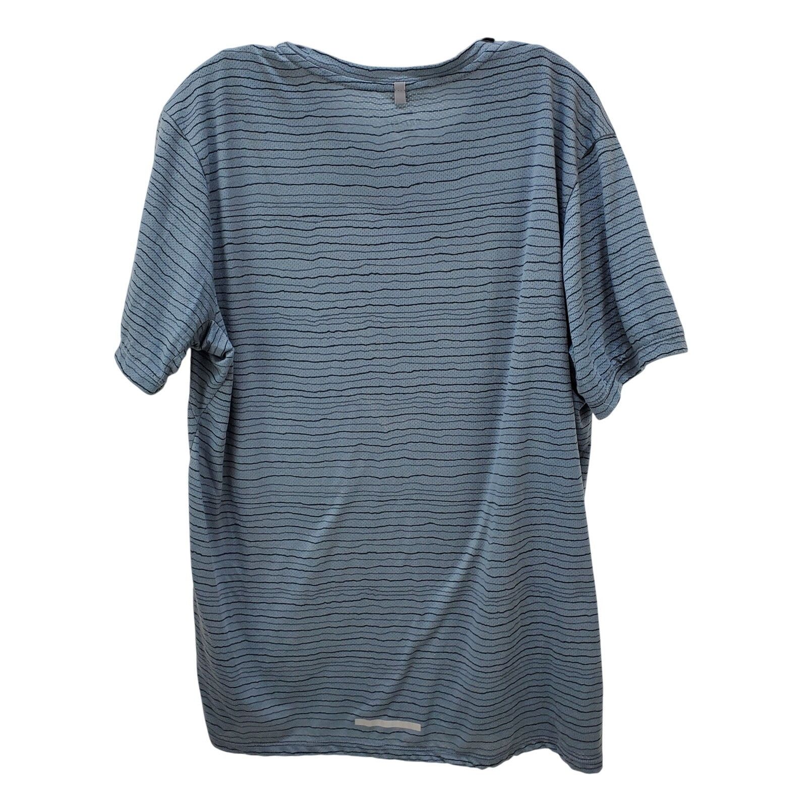 Nike Nike Running Shirt Tee Mens XL Dri Fit Cool Tailwind Striped Size US XL / EU 56 / 4 - 2 Thumbnail