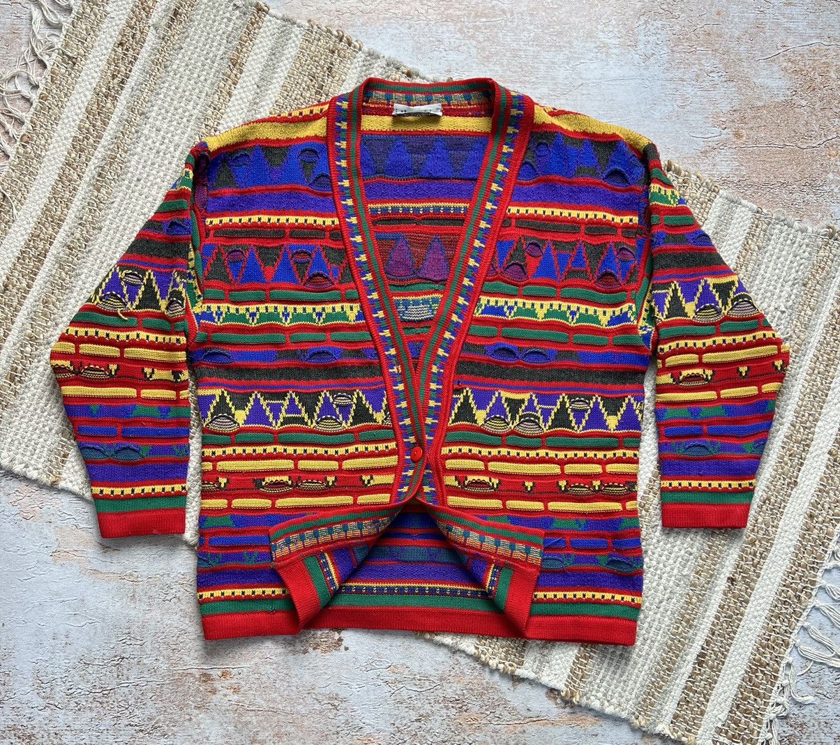 Image of Classics Australia x Coogi Vintage Knit Coogi Style Cardigan, Men's (Size Small)