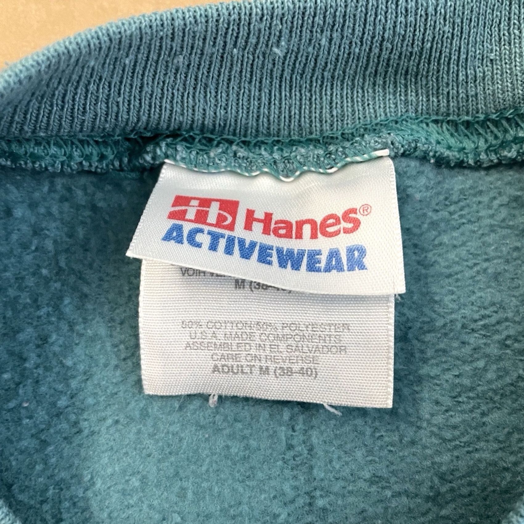 Hanes VINTAGE Las Vegas Sweatshirt Adult Medium Blue Crewneck Nevada Art 90s Y2K Mens Size US M / EU 48-50 / 2 - 7 Thumbnail