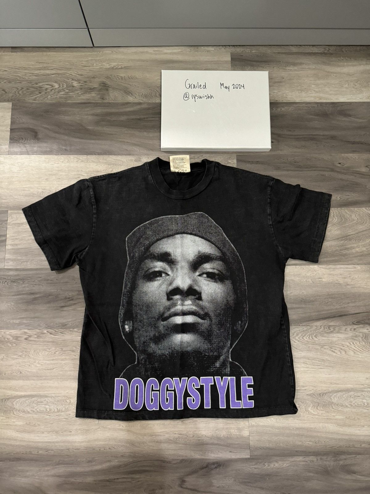 image of Snoop Dogg Doggystyle T-Shirt Rap Tees in Black, Men's (Size Small)