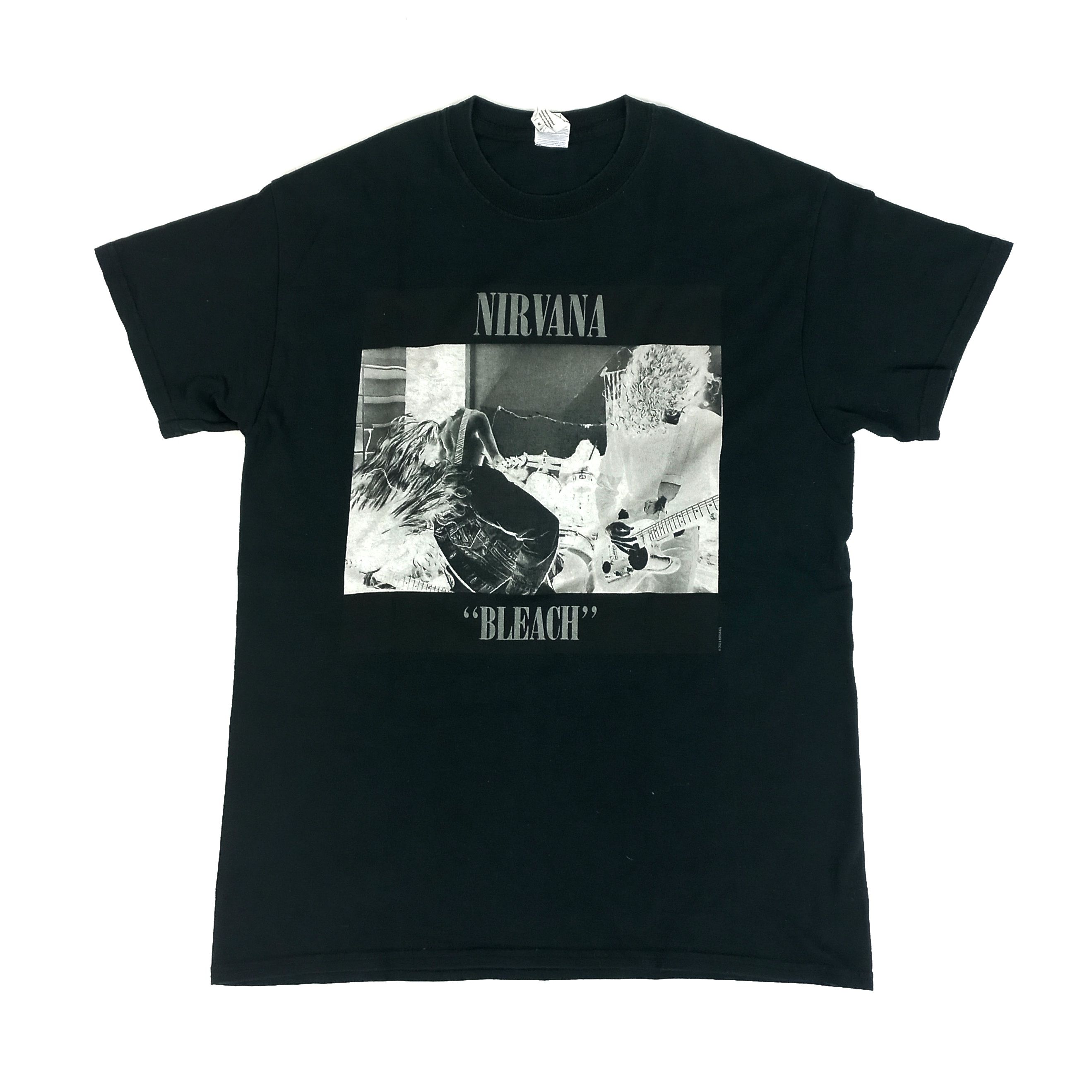 Pre-owned Band Tees X Nirvana Vintage T-shirt In Black