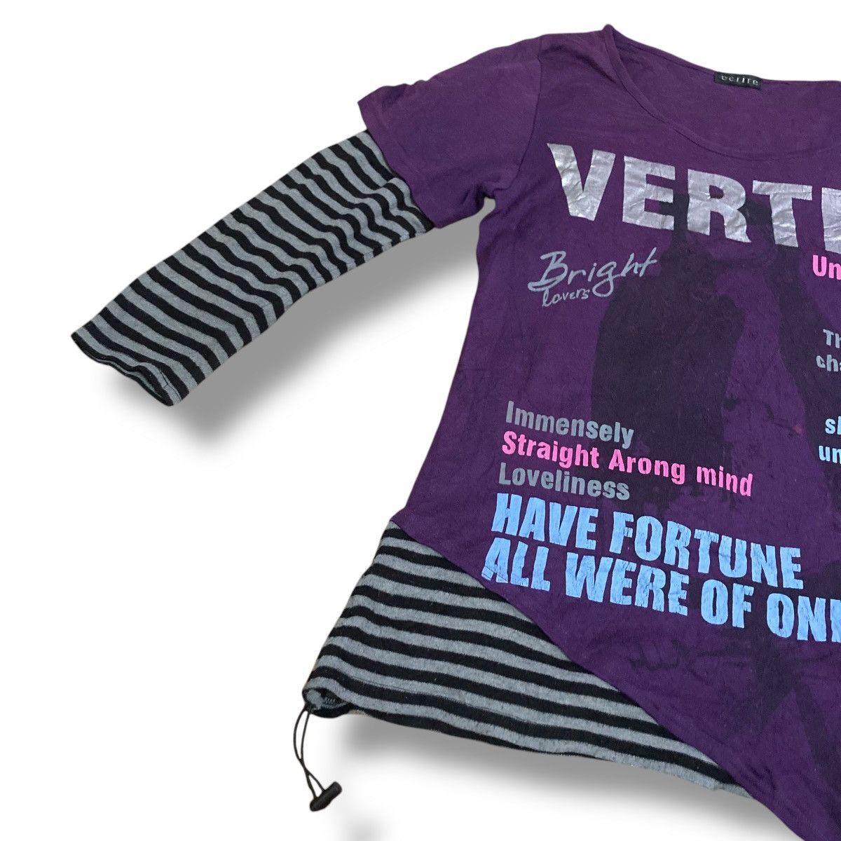 If Six Was Nine ECRIRE SEXY LADIES WORDING DOUBLE LAYER LONG SLEEVE TSHIRT Size XXL / US 16-18 / IT 52-54 - 4 Thumbnail