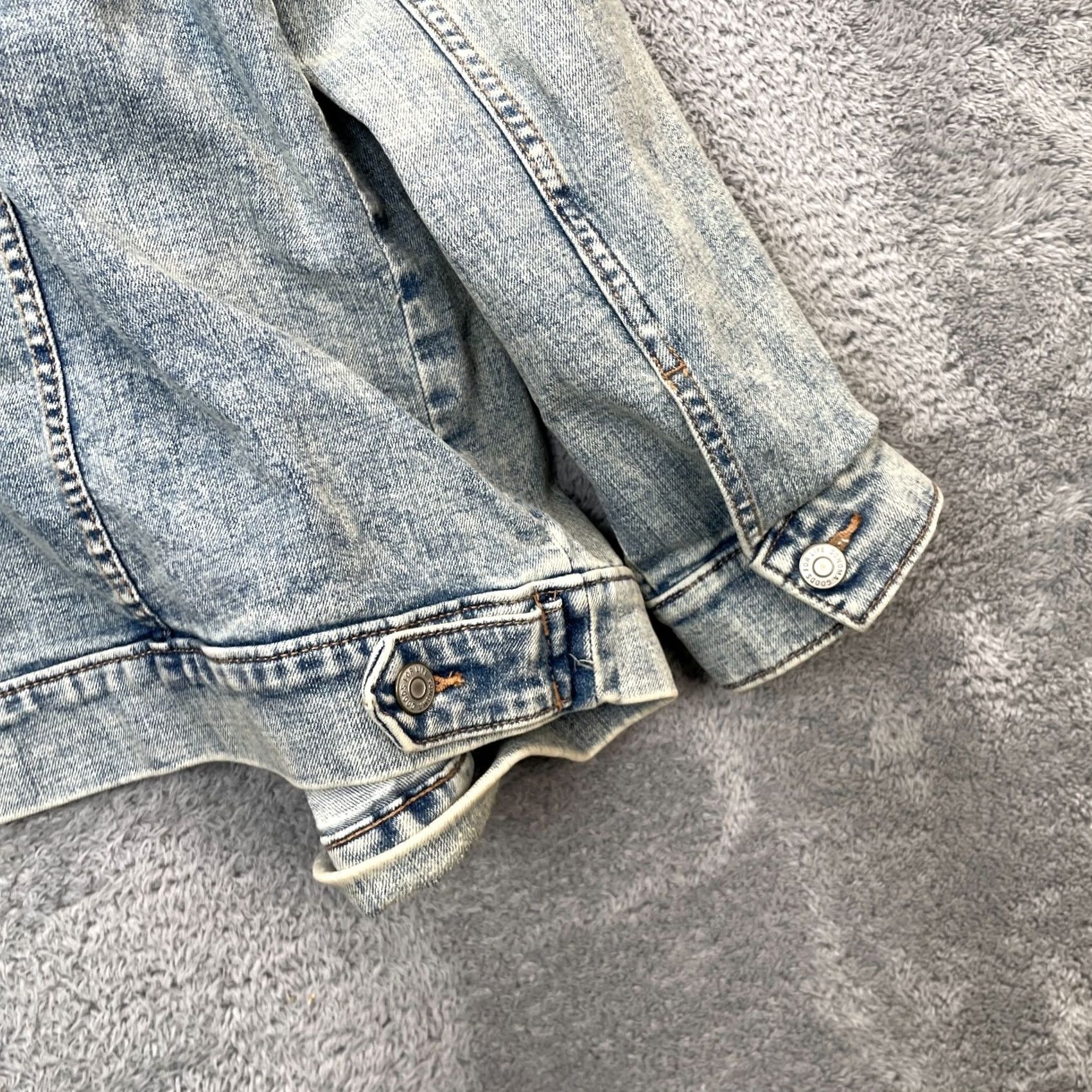 Denime Mama Jacket Womens Medium Blue Sonoma Denim Trucker Coat Embroidered Mom Size M / US 6-8 / IT 42-44 - 6 Thumbnail
