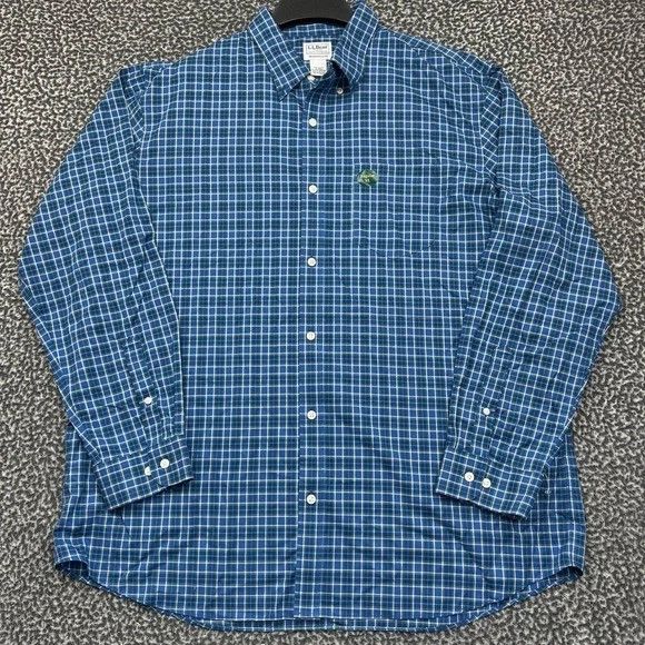L.L. Bean L.L. Bean Button Up Shirt Men Plaid Collared Cotton XL Size US XL / EU 56 / 4 - 1 Thumbnail