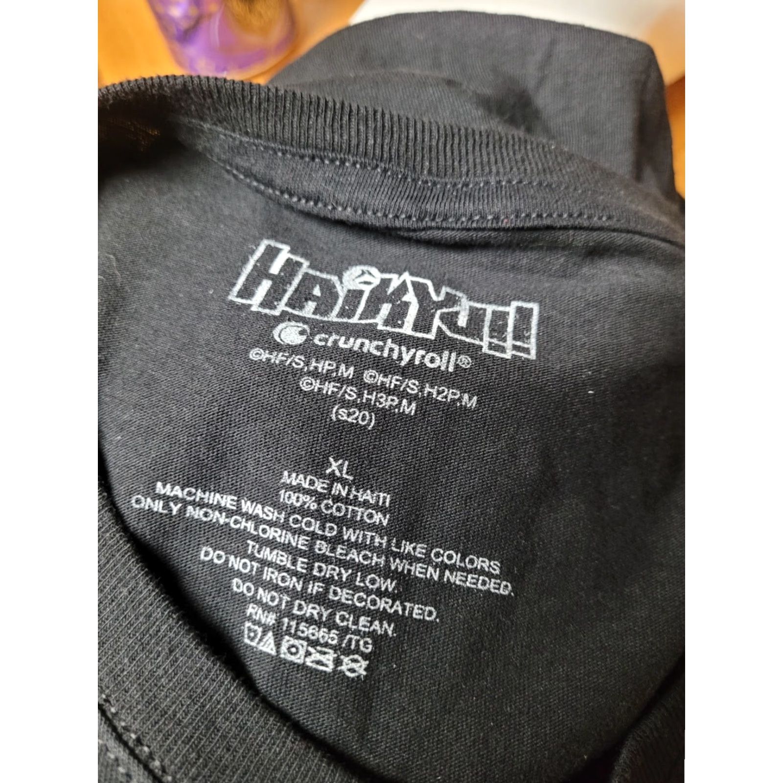 Vintage Womens Jrs XL Haikyu!! T-Shirt Black 100% Cotton Crew Neck Short Sleeve Shoyo Toru Anime Manga Volleyball Shirt Girls Womens Size XL / US 12-14 / IT 48-50 - 2 Thumbnail
