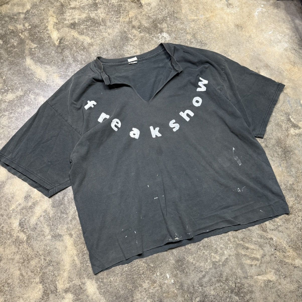 Vintage vintage cutsom freak show clown baggy crop style tshirt Size US XL / EU 56 / 4 - 2 Thumbnail