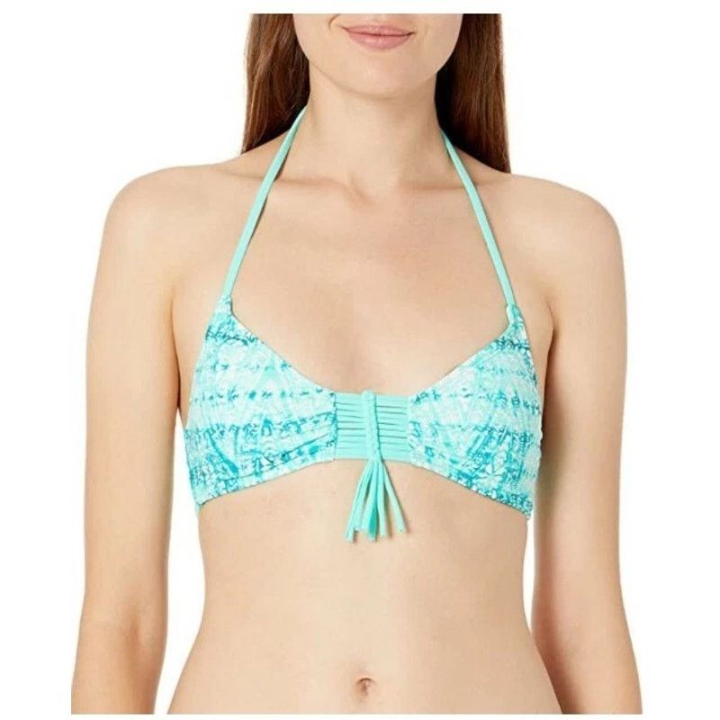 Other Hula Honey Sz S Bralette Halter Bikini Top Strappy Cutouts Size ONE SIZE - 3 Thumbnail