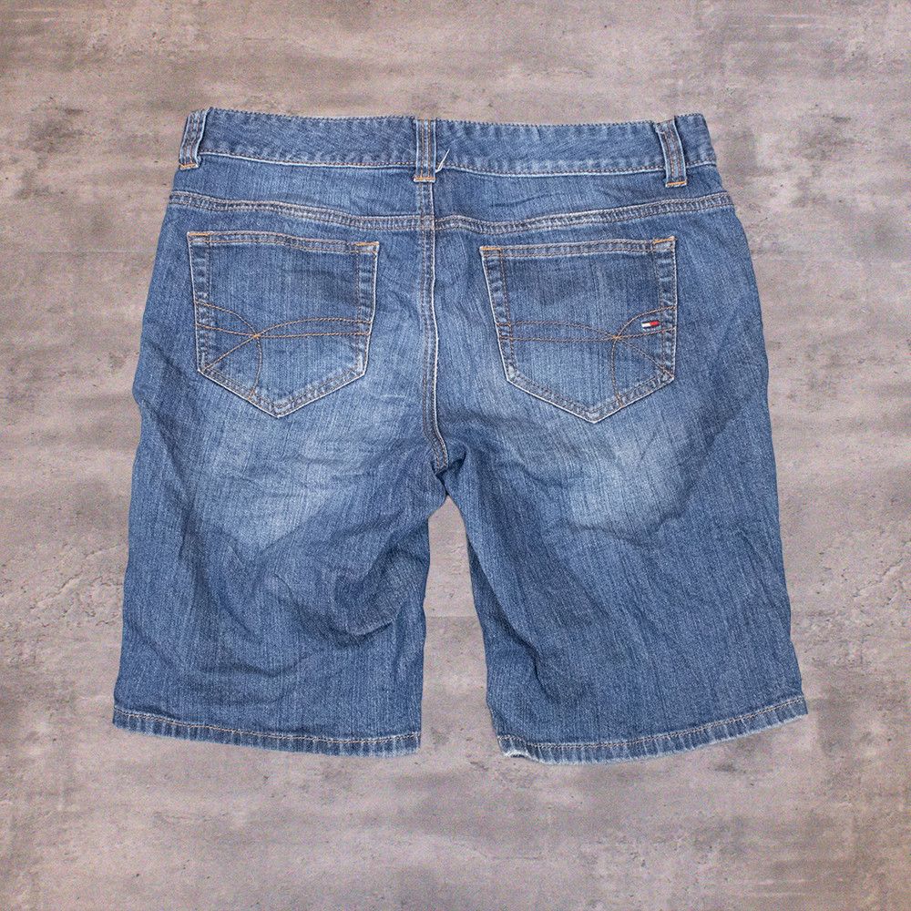 Tommy Hilfiger × Vintage Y2K Tommy Hilfigure Midwash Jort Jean Shorts Size US 34 / EU 50 - 1 Thumbnail