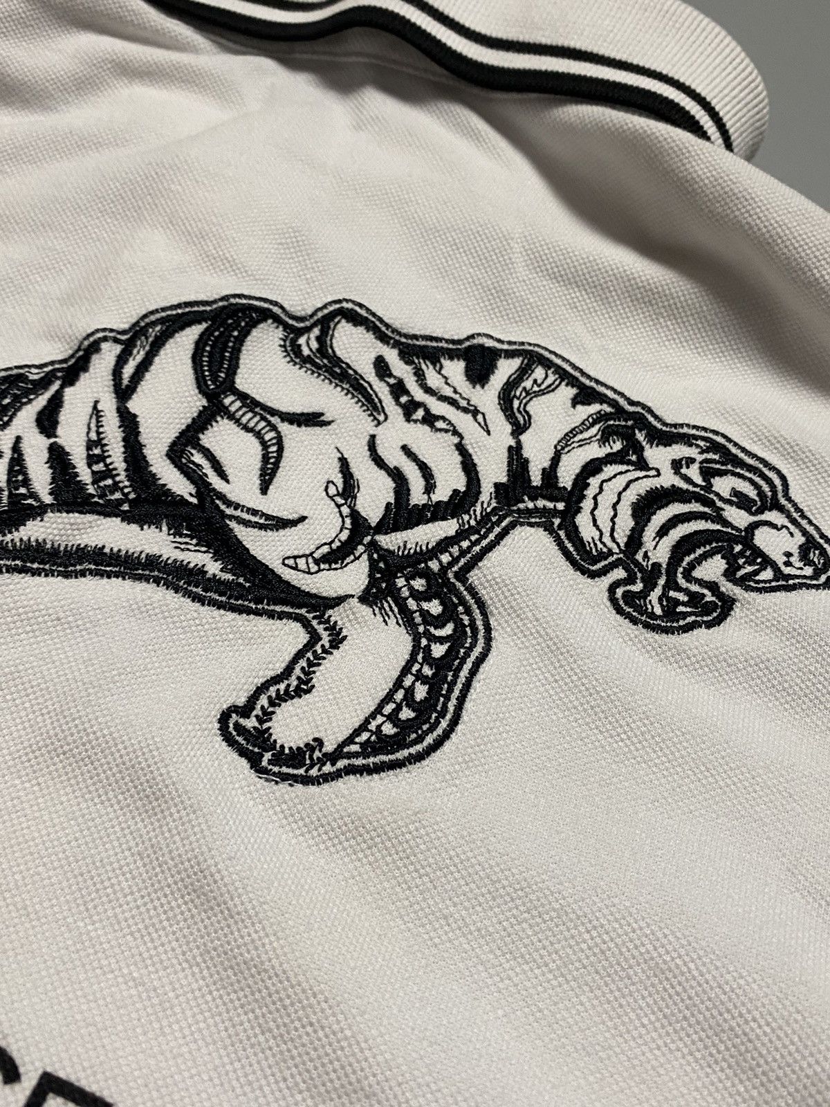 Versace Jeans Couture Versace 🐅 big tiger logo monogram polo shirt Size US L / EU 52-54 / 3 - 9 Thumbnail