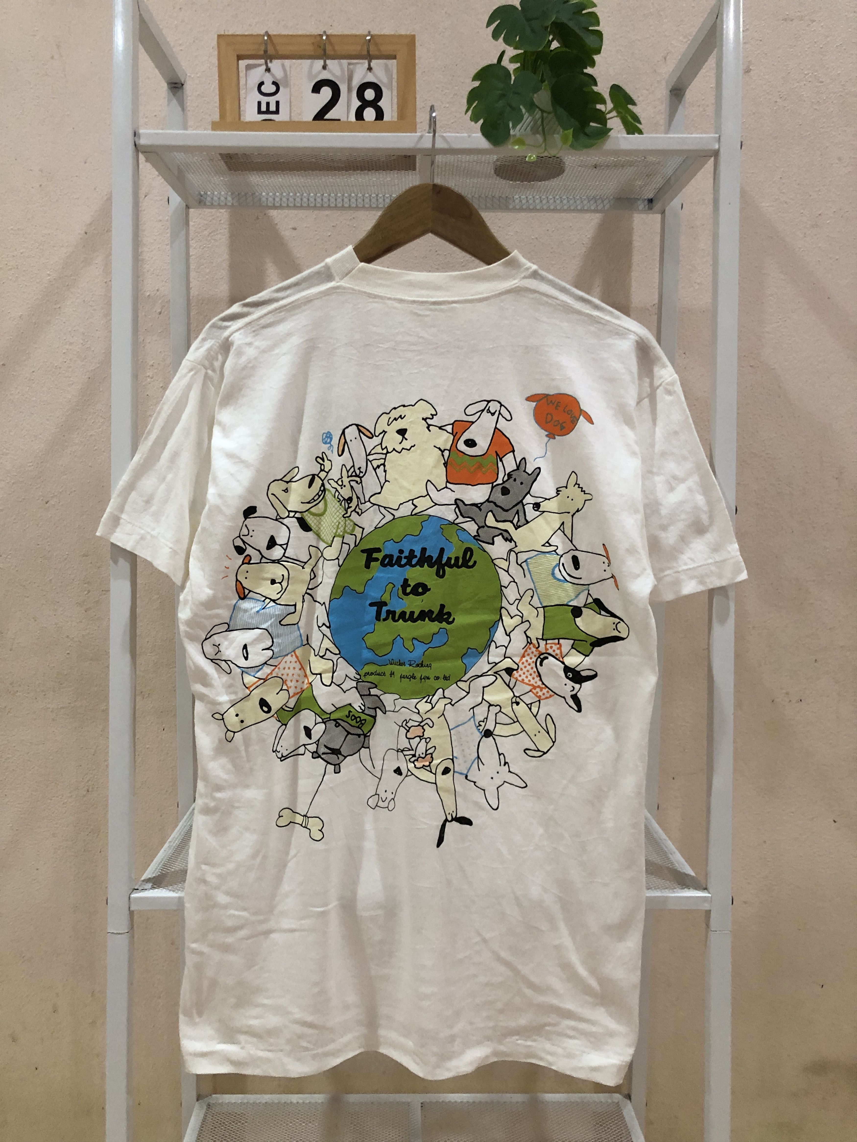 Vintage Vintage Faithful to Trunk Wicket Rocking Cartoon Dogs Size US M / EU 48-50 / 2 - 2 Thumbnail