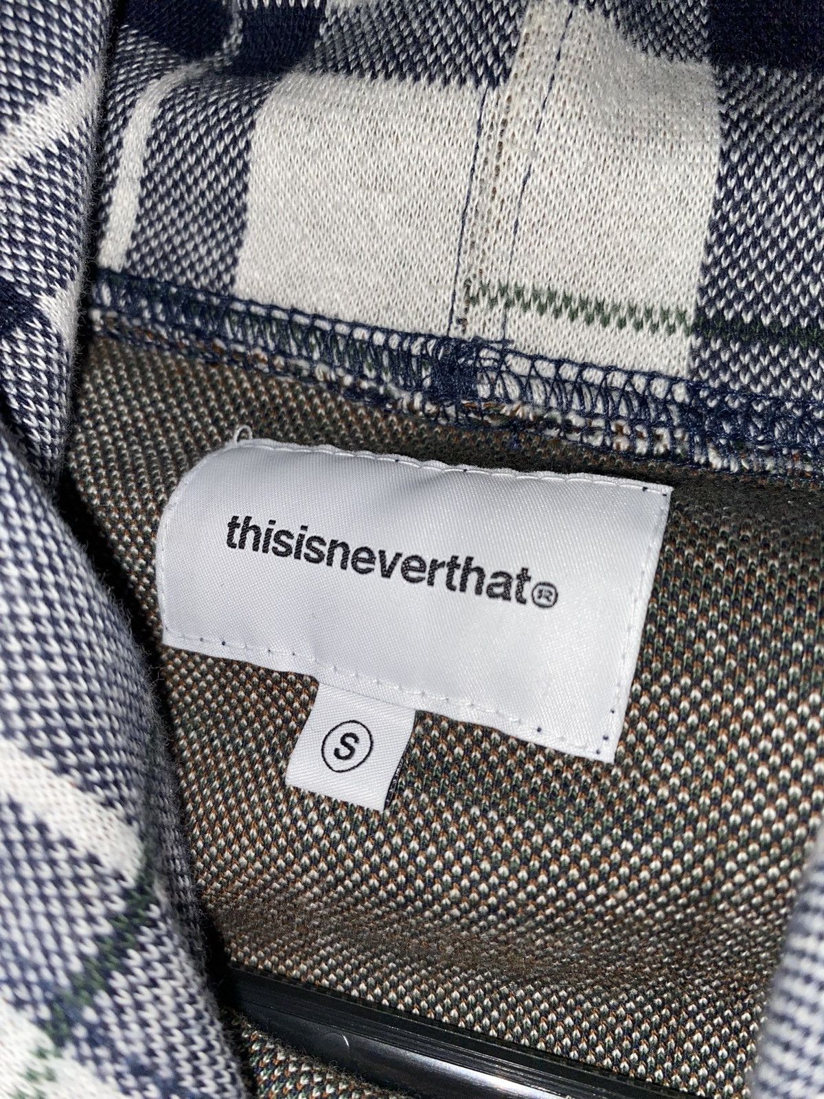 thisisneverthat White & Blue Tartan Thisisneverthat hoodie Size US S / EU 44-46 / 1 - 3 Thumbnail