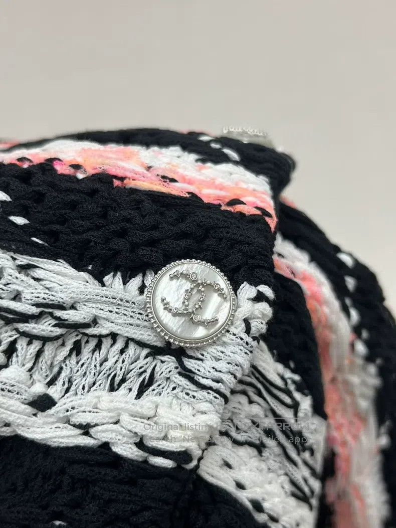 Chanel Chanel Colour-blocked knitted cardigan coat Size XS / US 0-2 / IT 36-38 - 5 Thumbnail