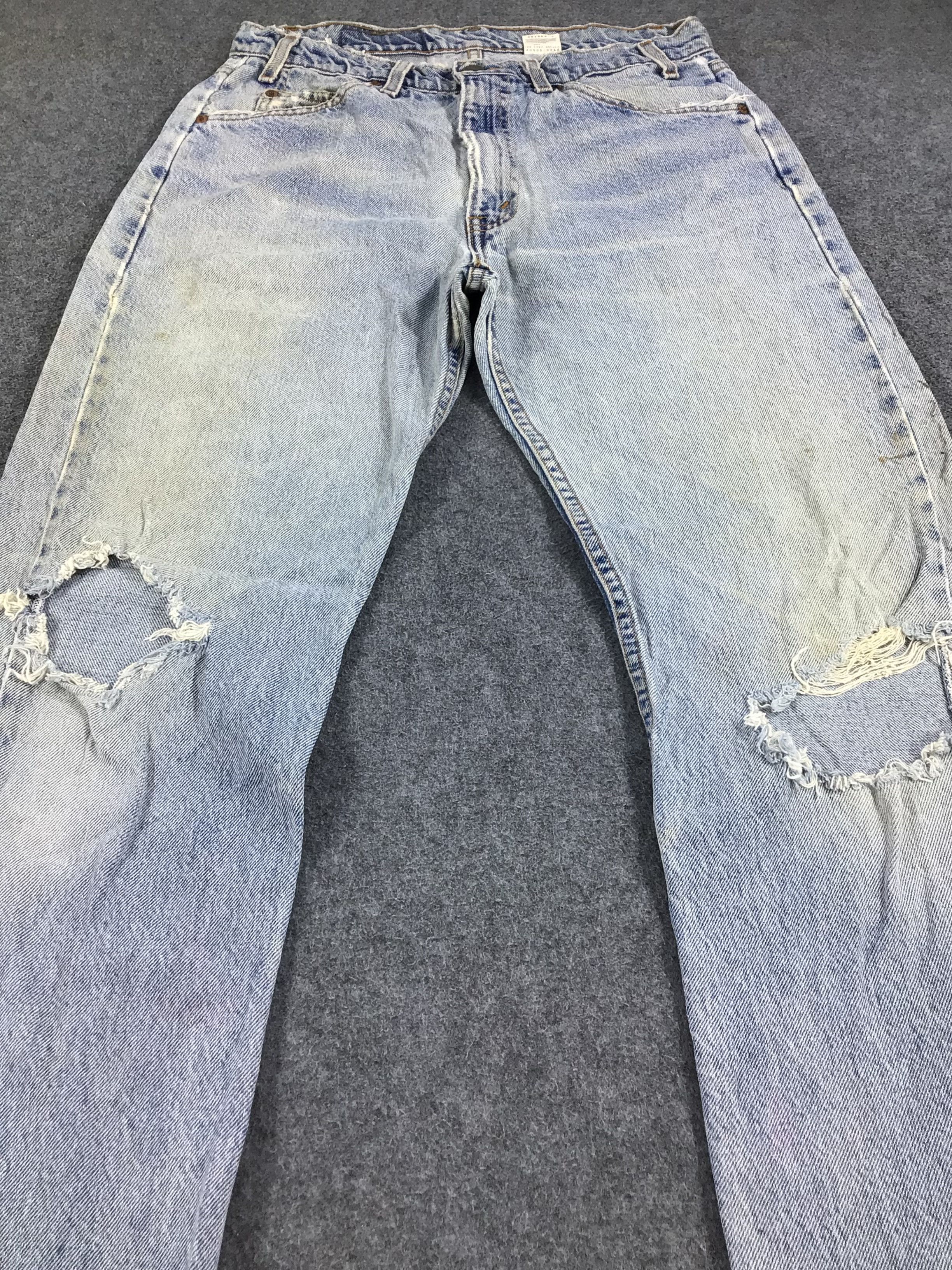 Levi's Vintage Levi's 505 Jeans Orange Tab Distressed Denim KJ240 Size US 31 - 4 Thumbnail