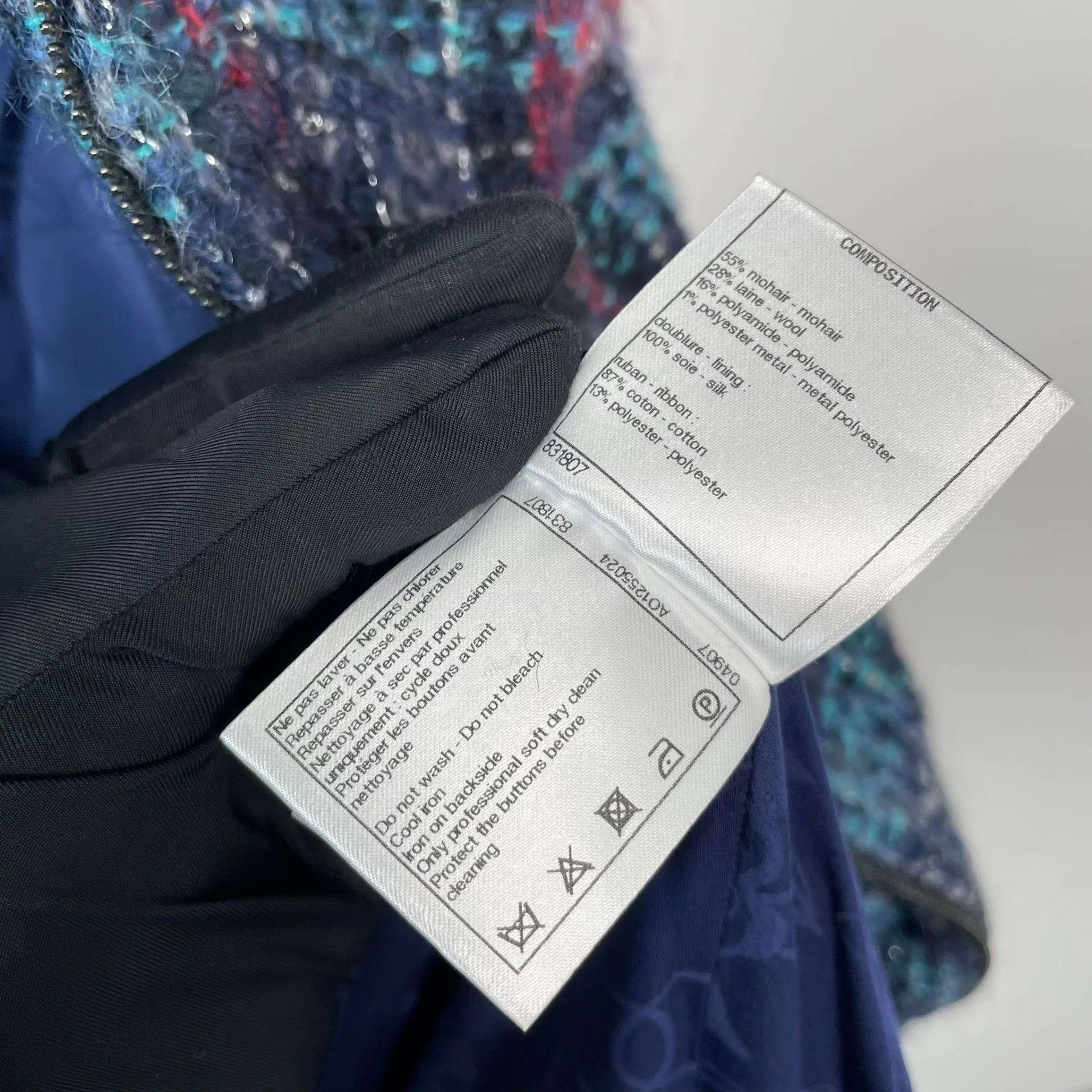 Chanel Chanel Burger Collection Red & Blue Gingham LS Jacket 34 Size XS / US 0-2 / IT 36-38 - 7 Thumbnail