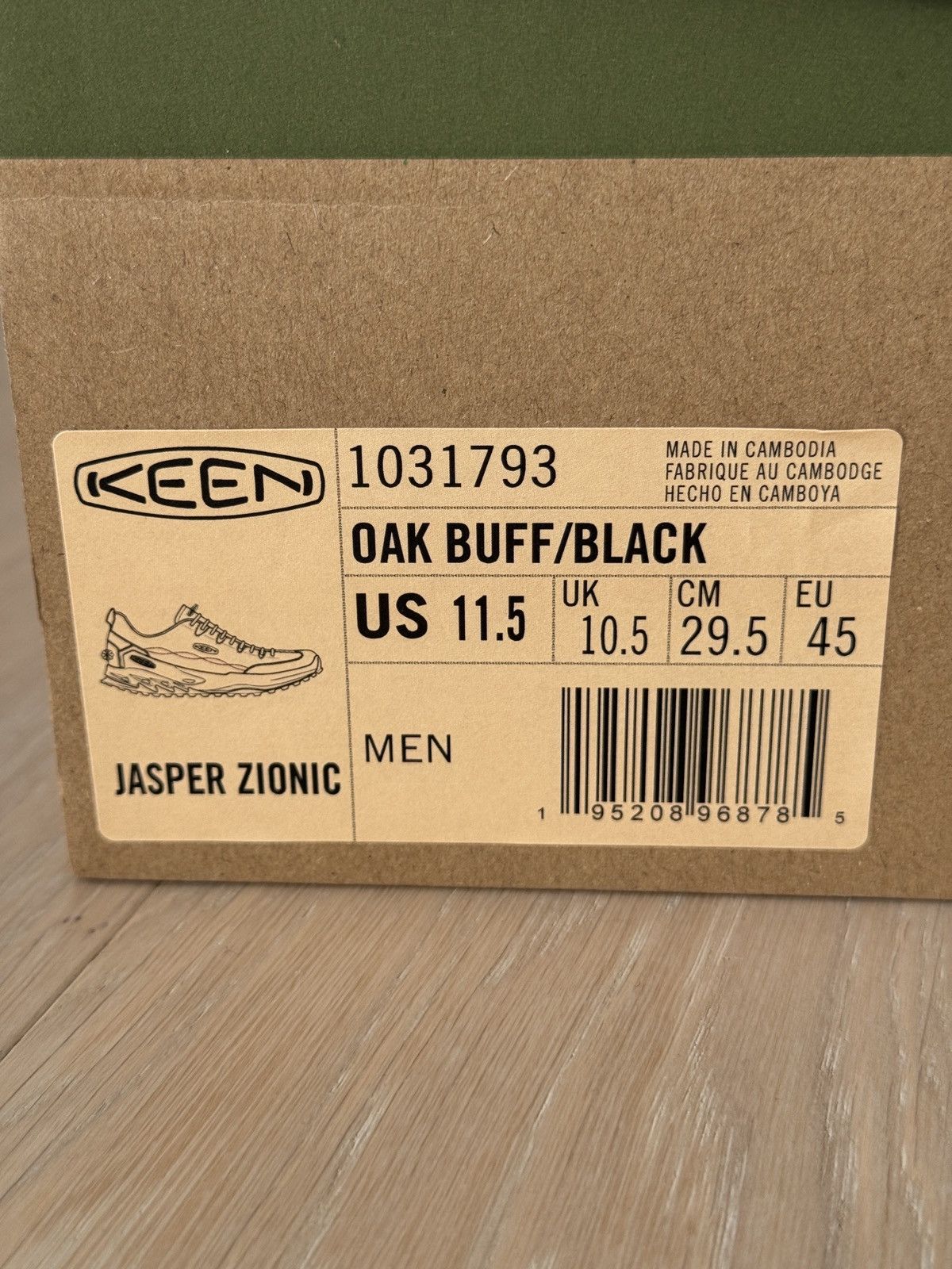 KEEN Keen Jasper Zionic Oak Buff Black Size US 11.5 / EU 44-45 - 6 Thumbnail