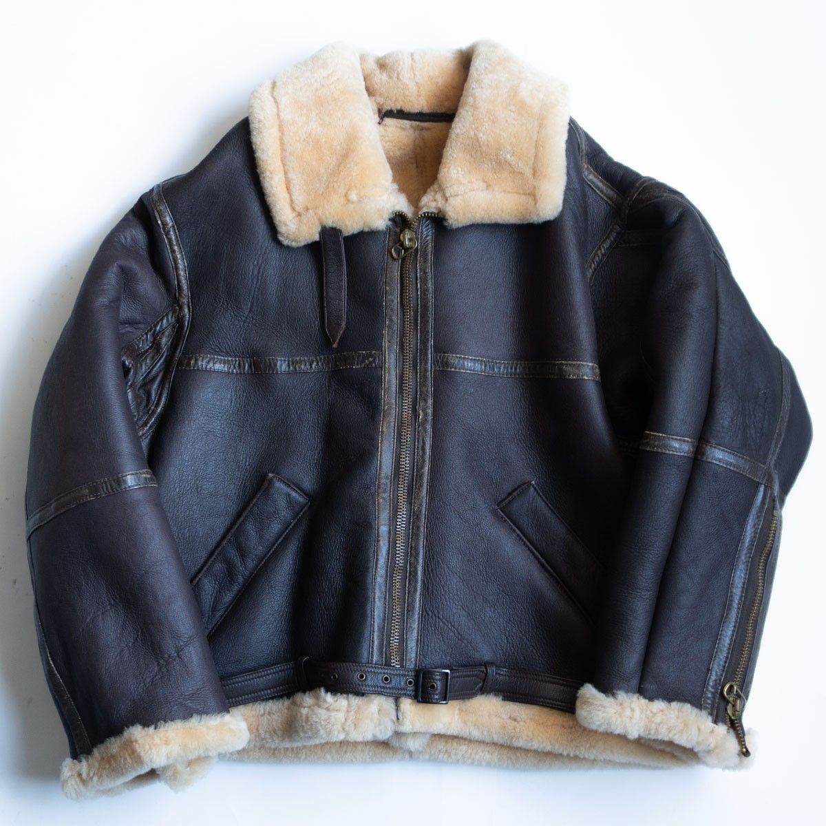 Willis & Geiger Willis & Geiger RAF Shearling Bomber Jacket Size 40 Size US XXS / EU 40 - 1 Thumbnail