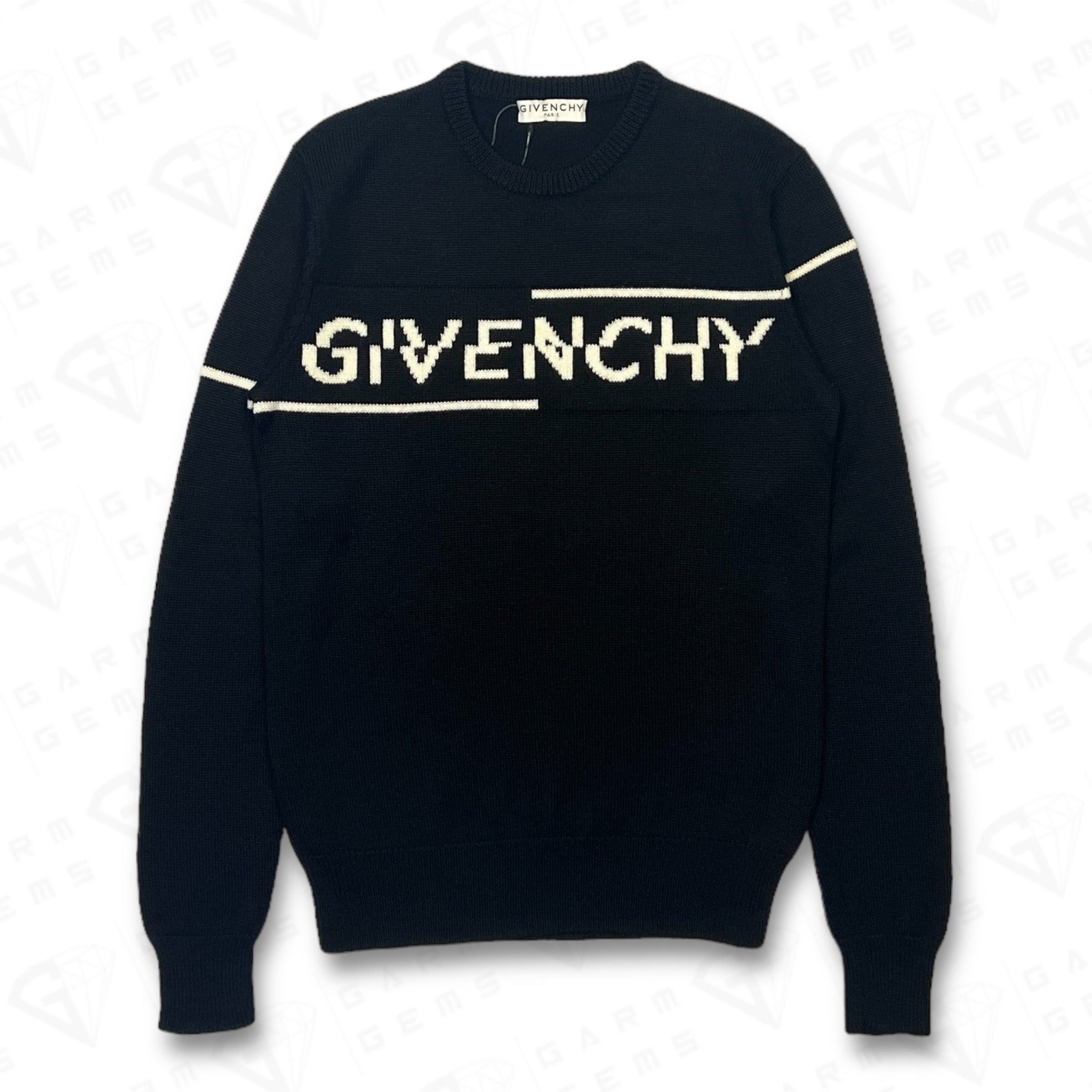 Givenchy Woven Logo Wool Jumper Tops