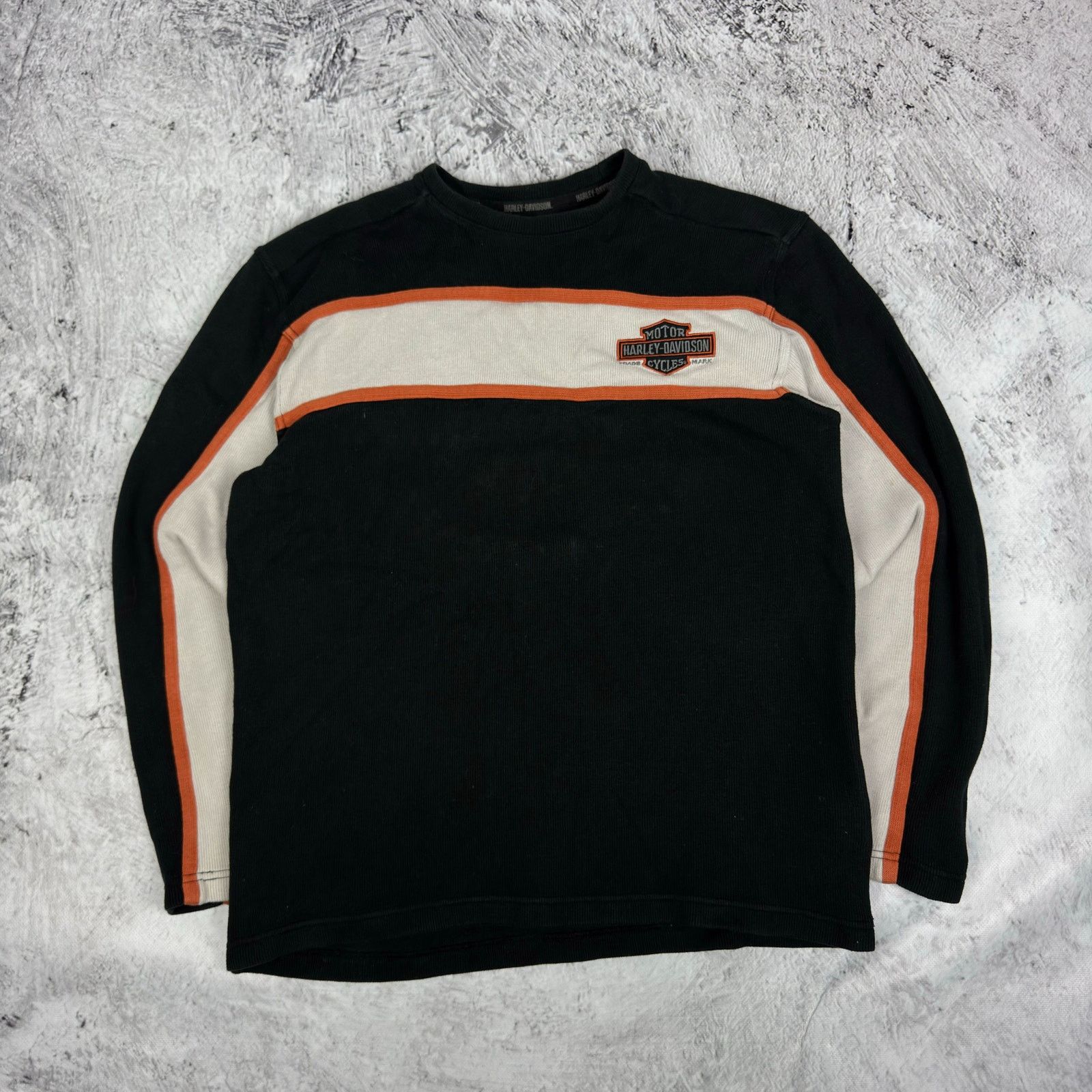 Harley Davidson VTG Harley-Davidson Men's Black Cotton Pullover Sweatshirt S Size US S / EU 44-46 / 1 - 4 Thumbnail