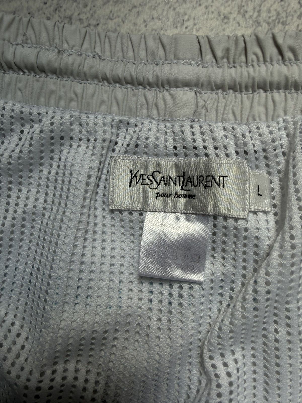 Yves Saint Laurent Vintage 90's Yves Saint Laurent Big Logo Shorts Rare Archive Size US 33 - 15 Thumbnail