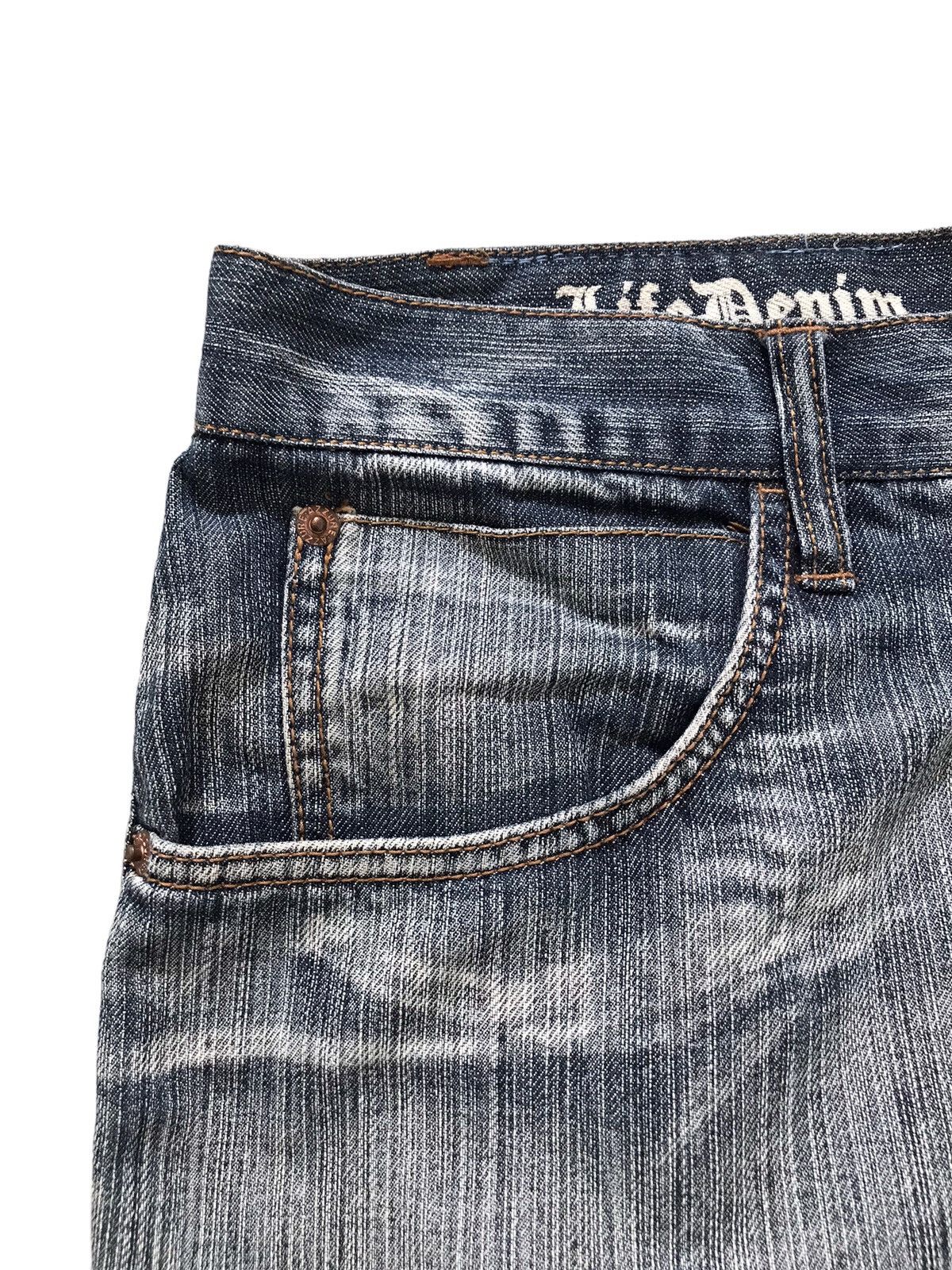 Other Azurre Blue Stripes Straight Denim Jeans Size US 34 / EU 50 - 7 Thumbnail